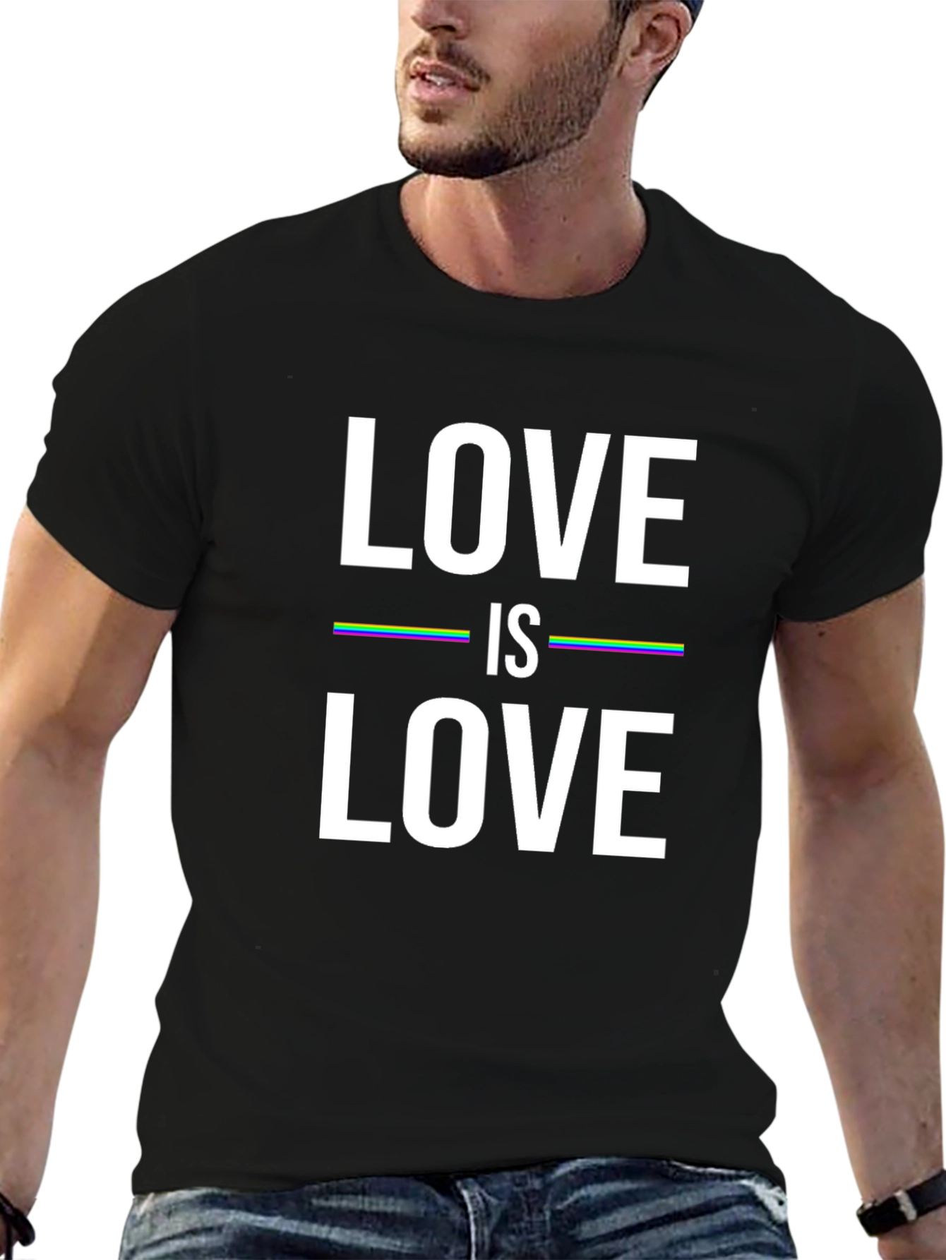 Black Love is Love Graphic T-Shirt view 6