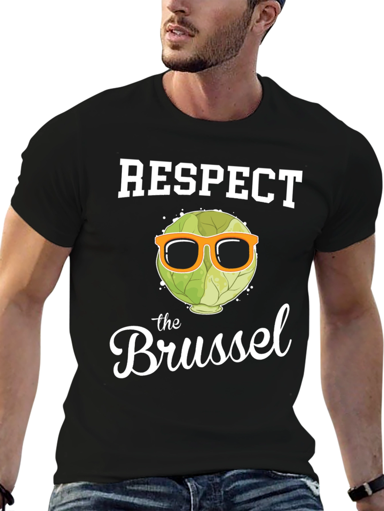 Respect the Brussel Sprout Graphic T-Shirt - 6