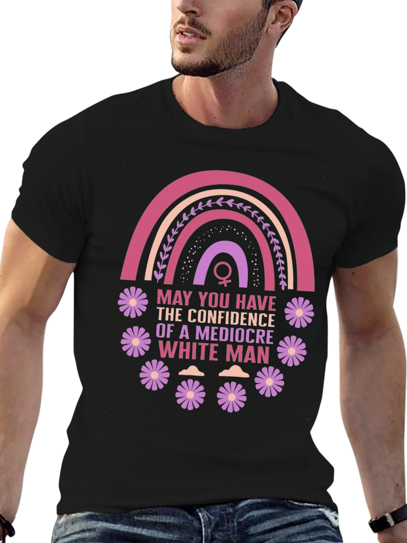 Black Feminist Empowerment T-Shirt: Mediocre White Man Confidence view 6