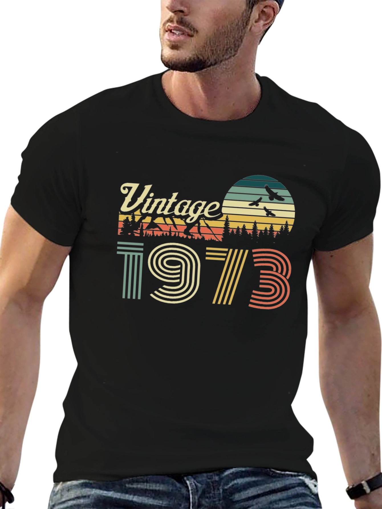 Black Vintage 1973 Graphic T-Shirt view 6
