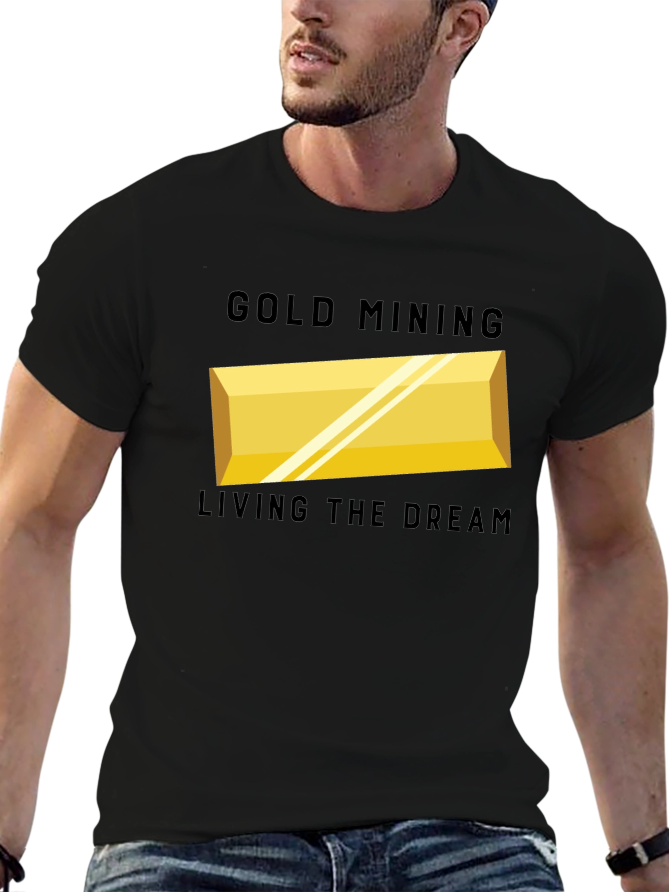 Black Gold Mining Living The Dream T-Shirt view 6