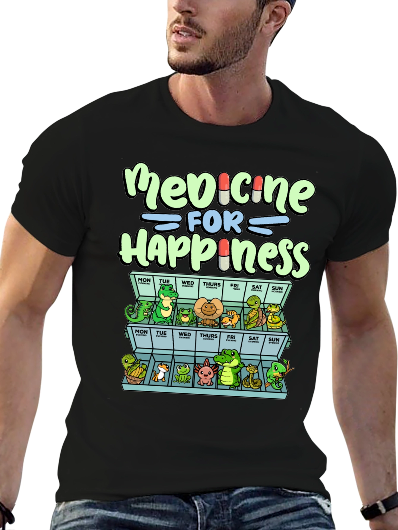 Medicine for Happiness Reptile T-Shirt - 6