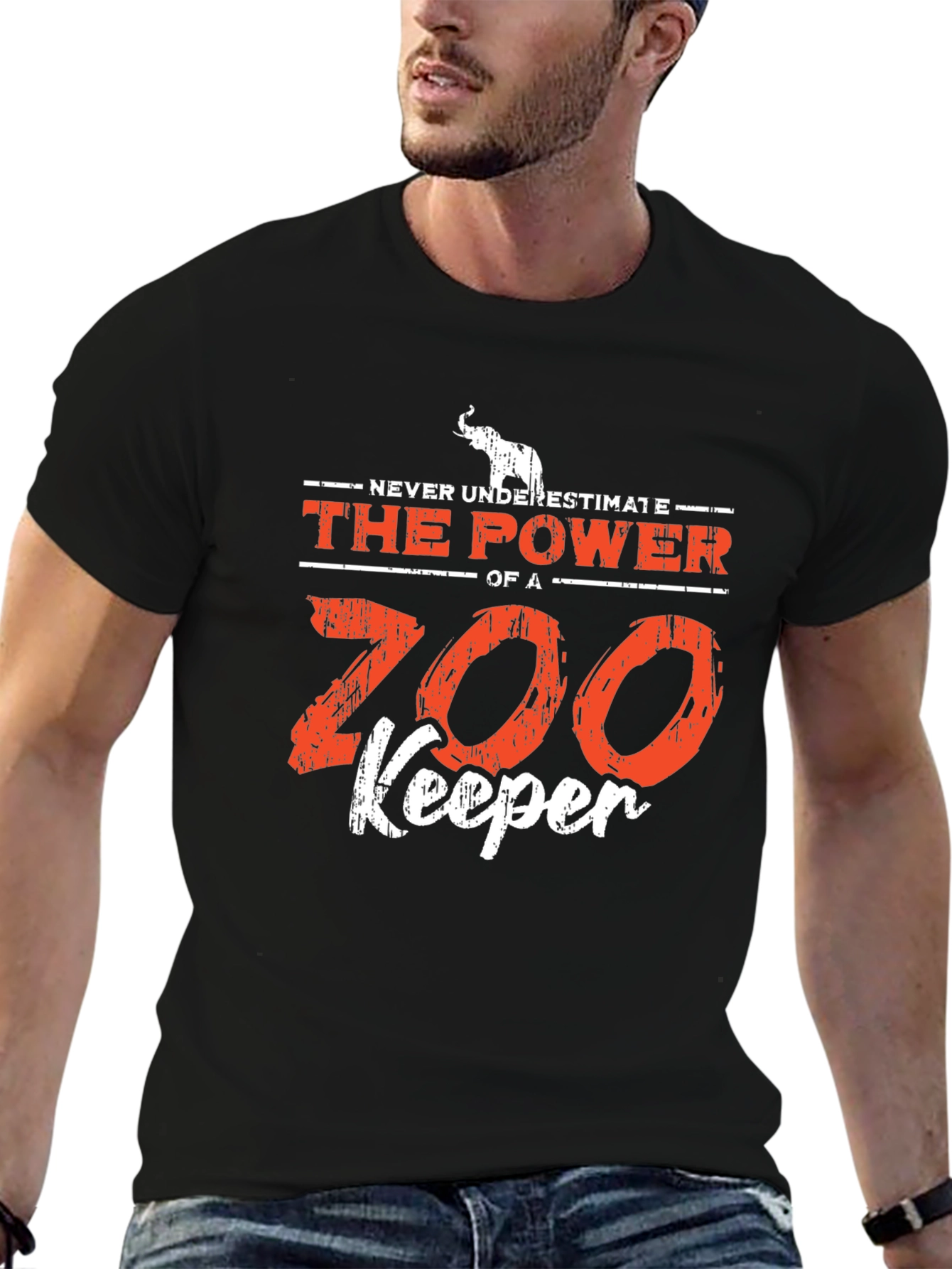 Black Zoo Keeper Power T-Shirt view 6