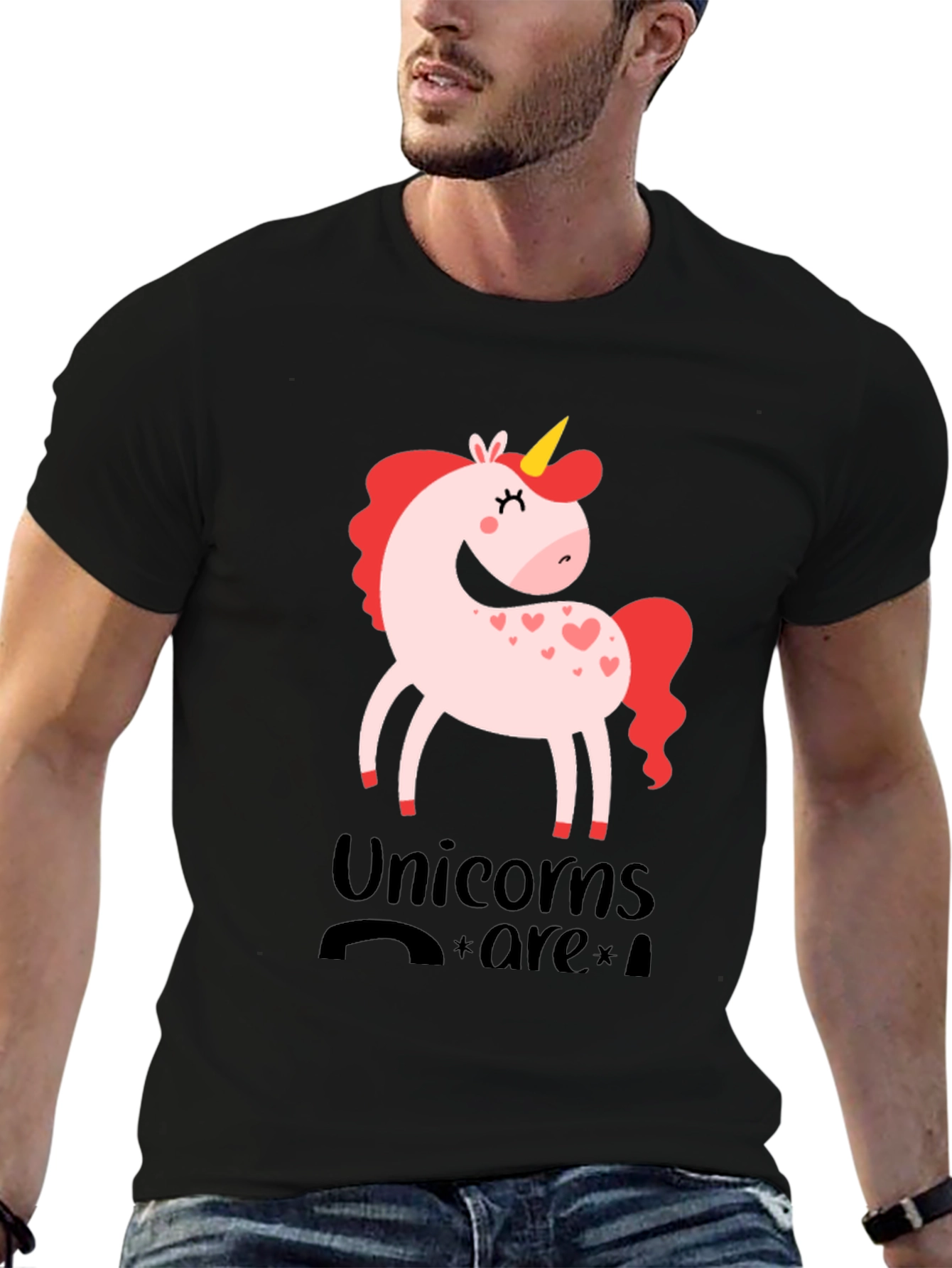 Black Unicorns Are Real Graphic Tee view 6