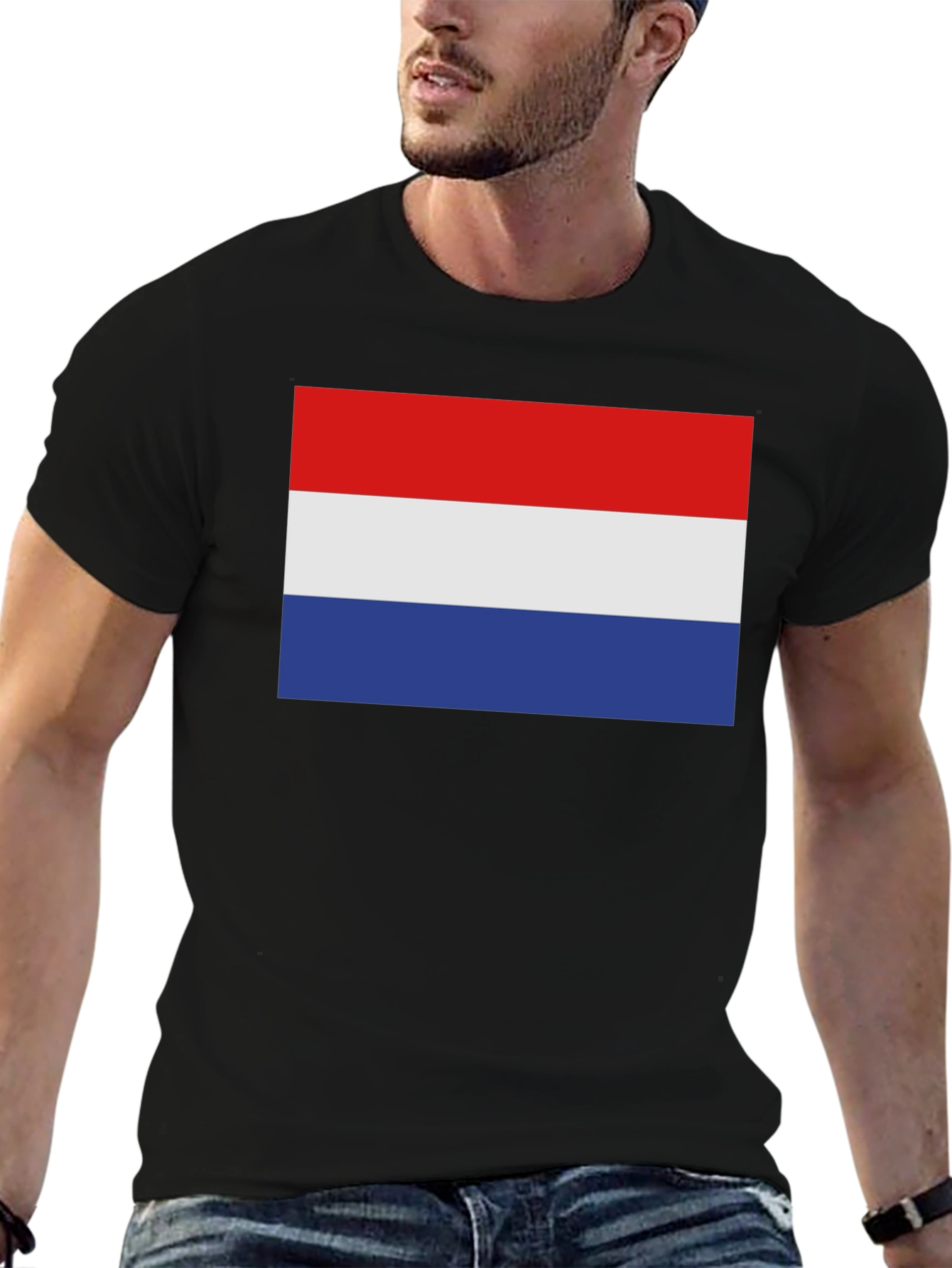 Black Netherlands Flag T-Shirt - Dutch Pride Tee view 6