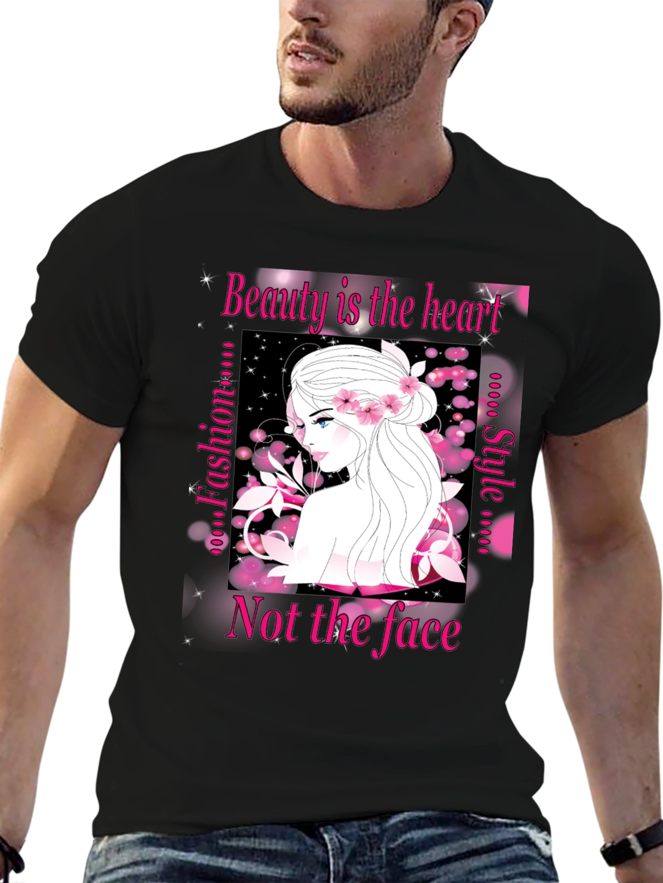 Black Beauty Inside T-Shirt - Fashionable Graphic Tee for Women view 6