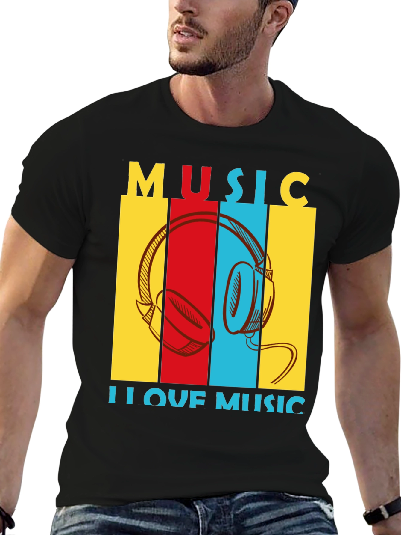 Black Music Lover Graphic Tee view 6