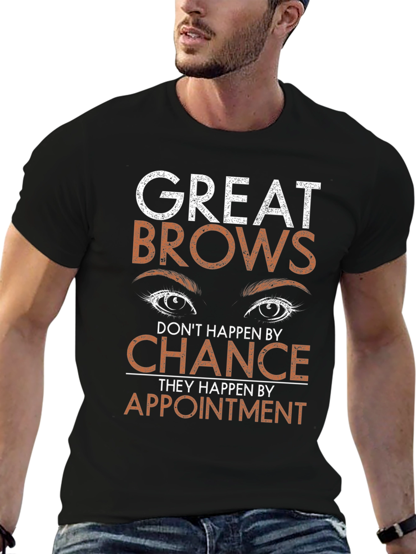 Black Great Brows Appointment T-Shirt view 6