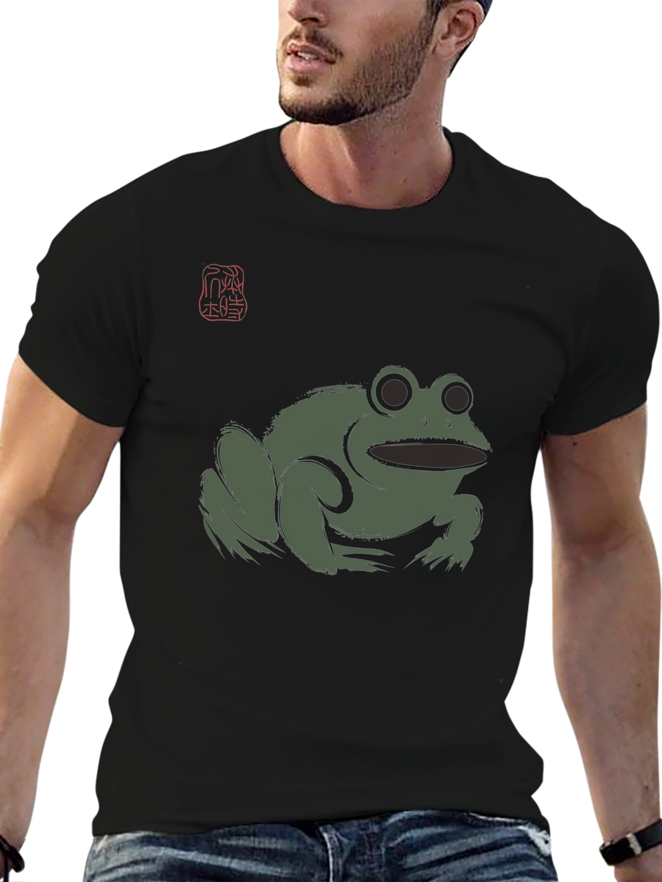Black Frog Graphic Black T-Shirt - Men's view 6