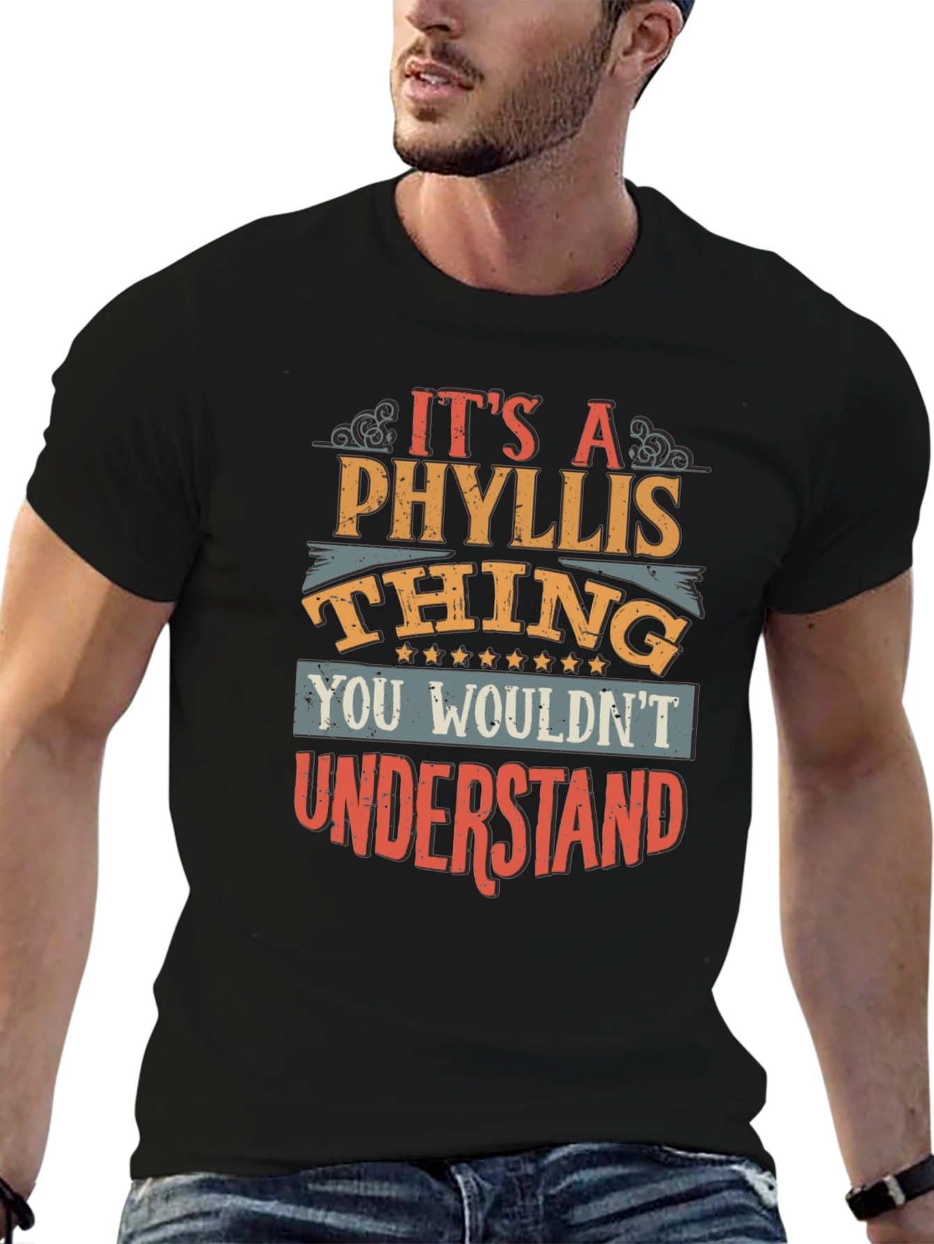 Black It's A Phyllis Thing You Wouldn't Understand T-Shirt view 6