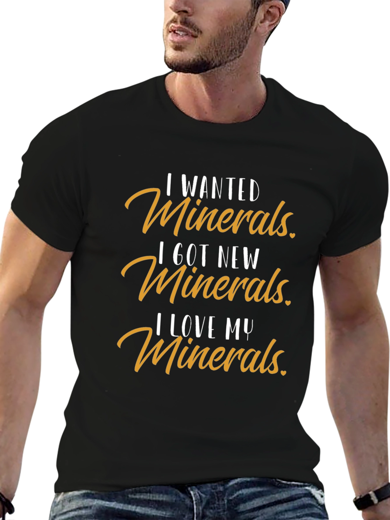 Black I Wanted Minerals Graphic Tee view 6