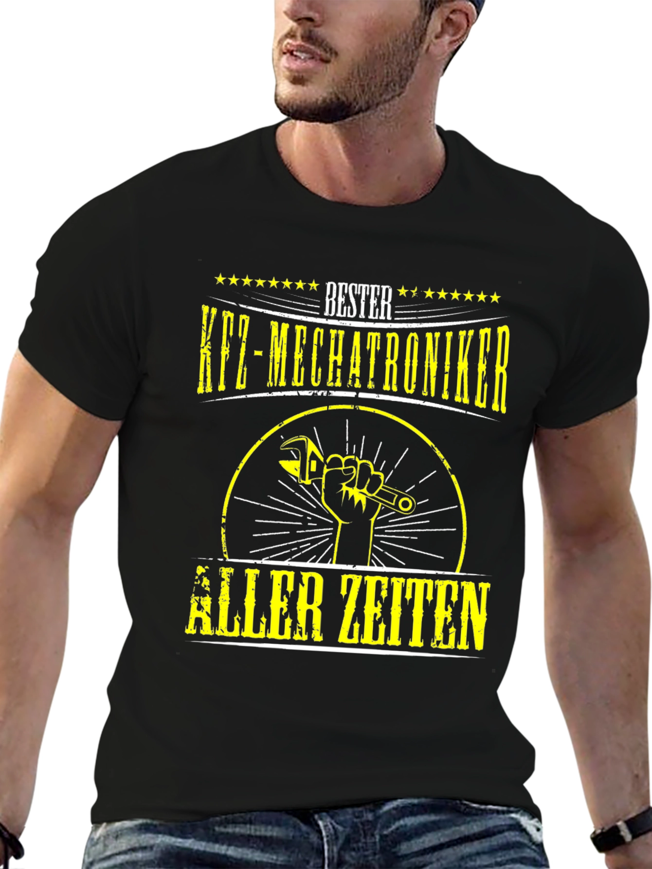 Black Bester KFZ-Mechatroniker T-Shirt - Mechanic Shirt view 6