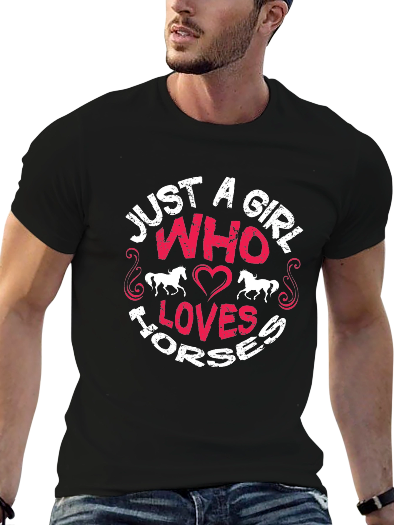 Just A Girl Who Loves Horses T-Shirt - 6