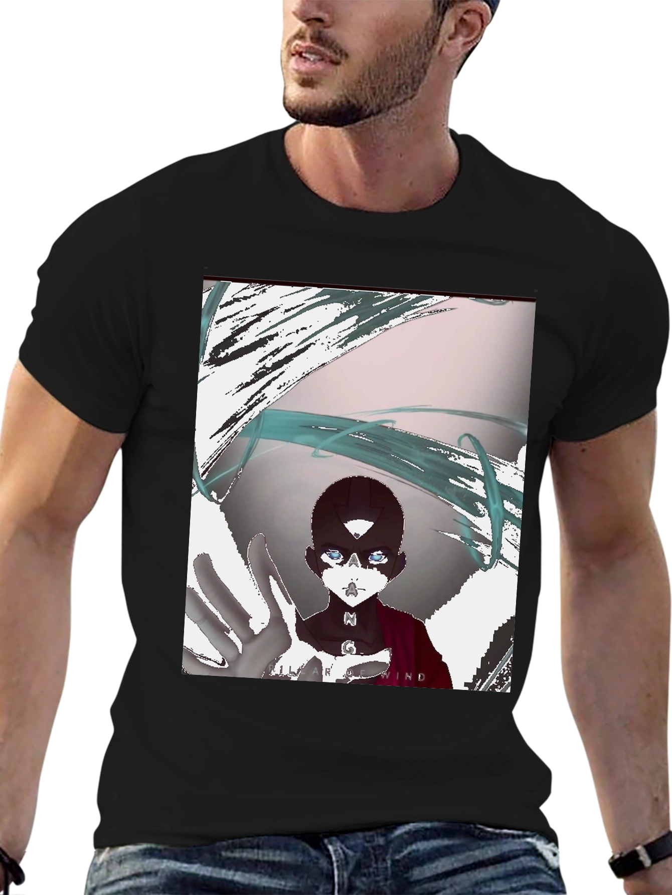 Black Anime Graphic T-Shirt - Unique Design view 6