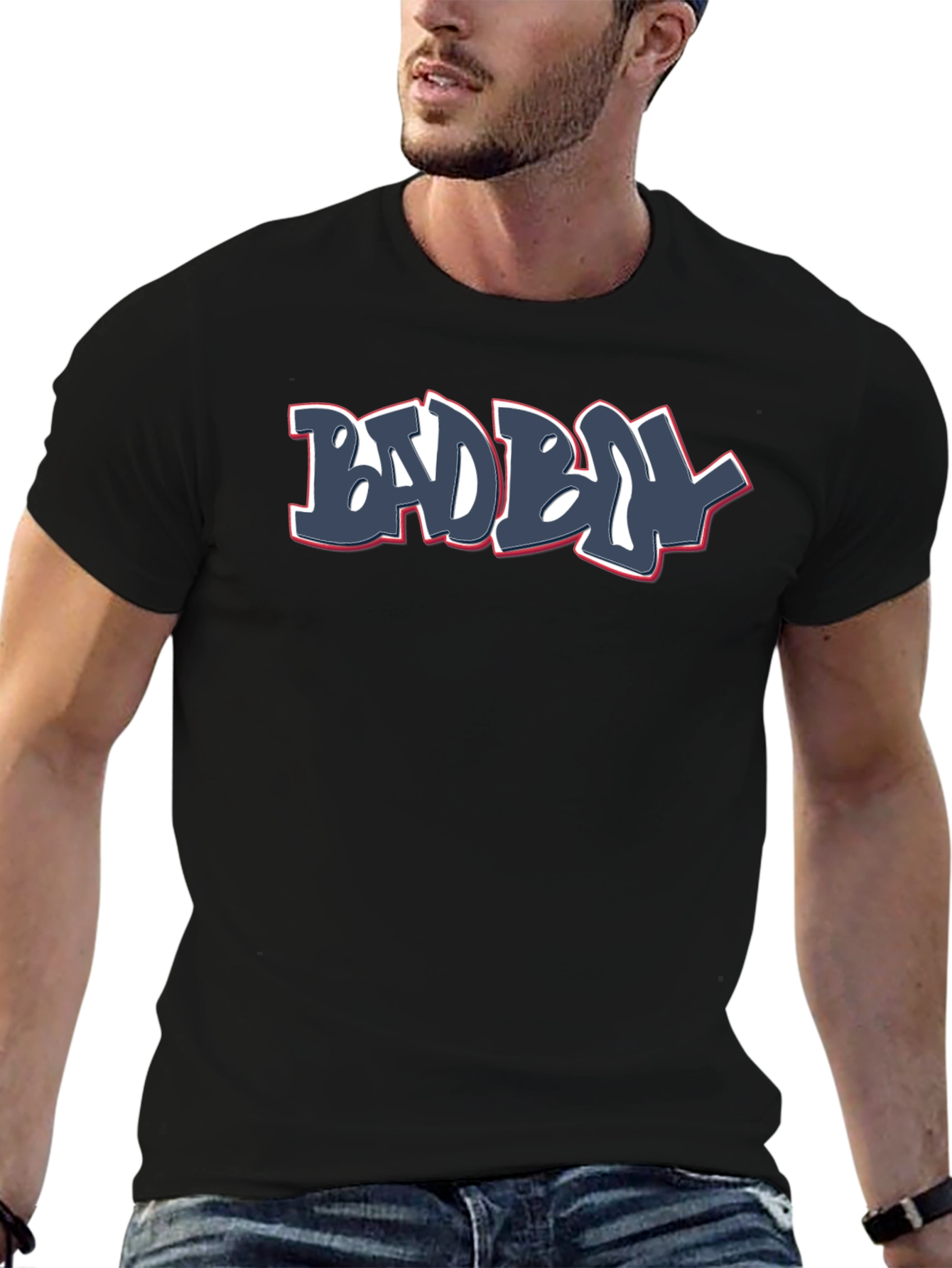 Black Bad Boy Graphic T-Shirt - Classic Street Style view 6