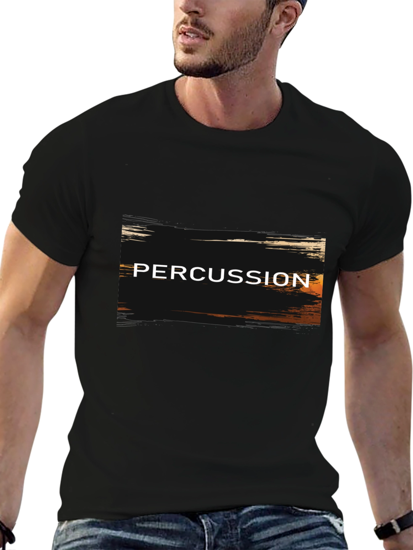 Black Percussion T-Shirt - Music Lover Tee view 6