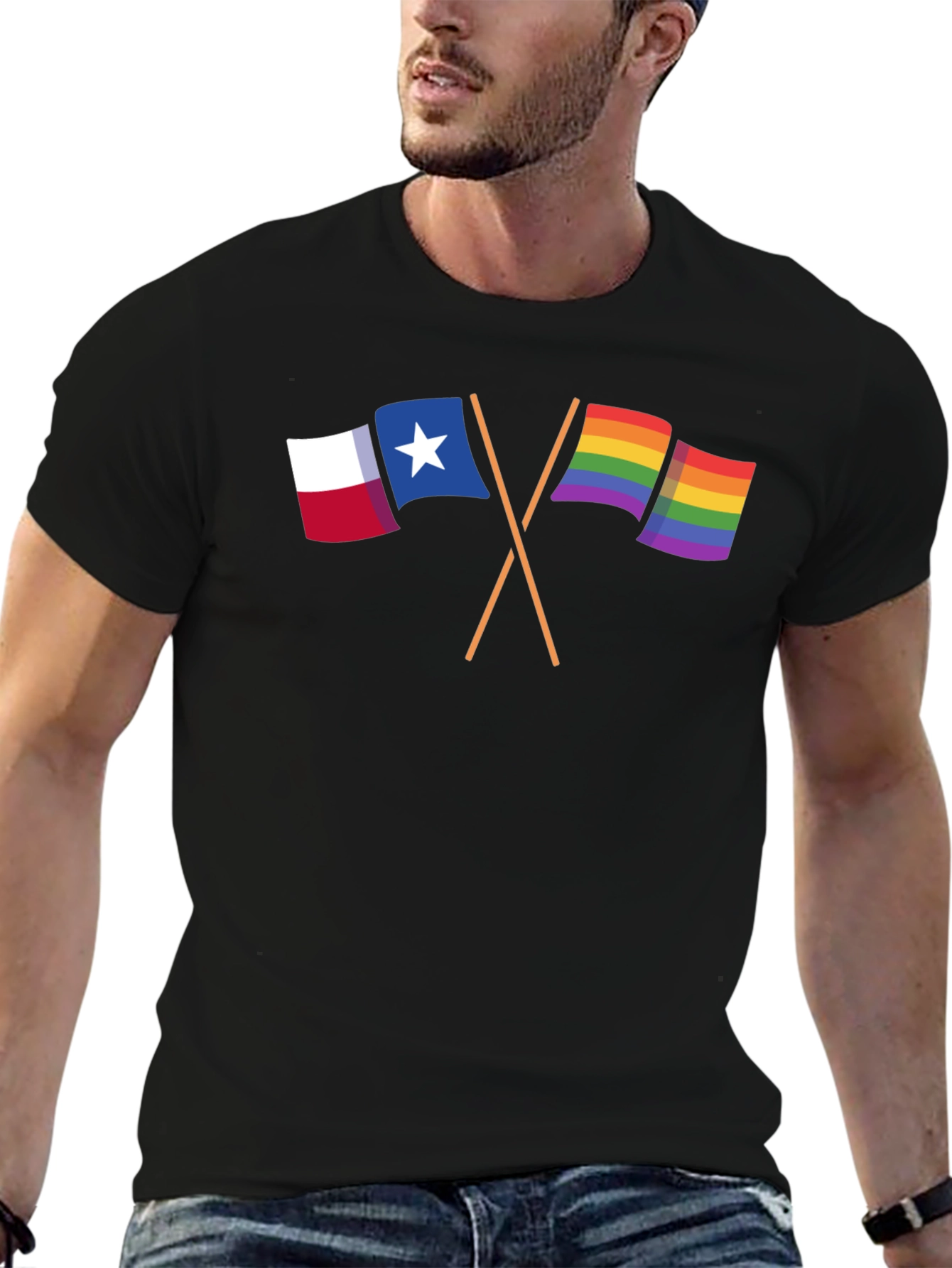 Black Texas Pride T-Shirt view 6