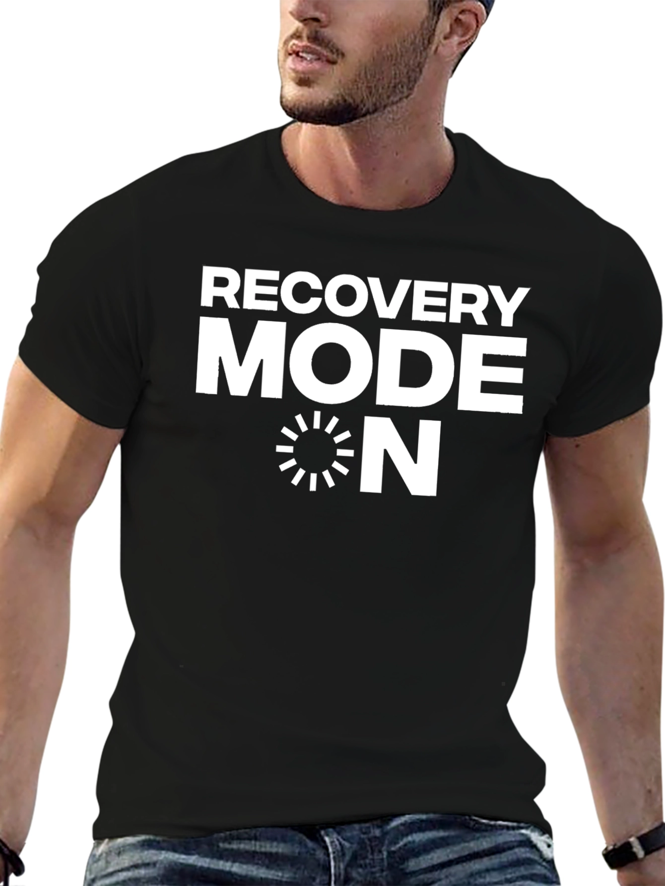 Black Recovery Mode ON T-Shirt - Stylish & Comfortable view 6