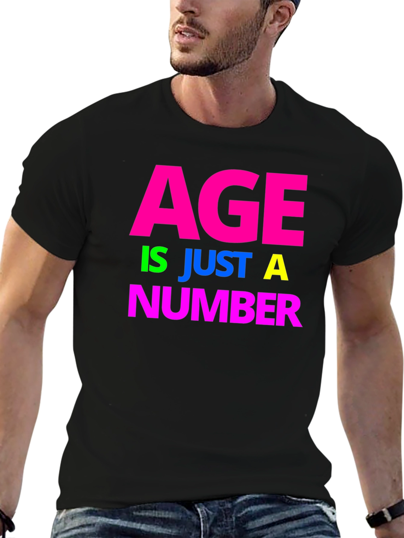 Black Age Is Just A Number Graphic Tee view 6