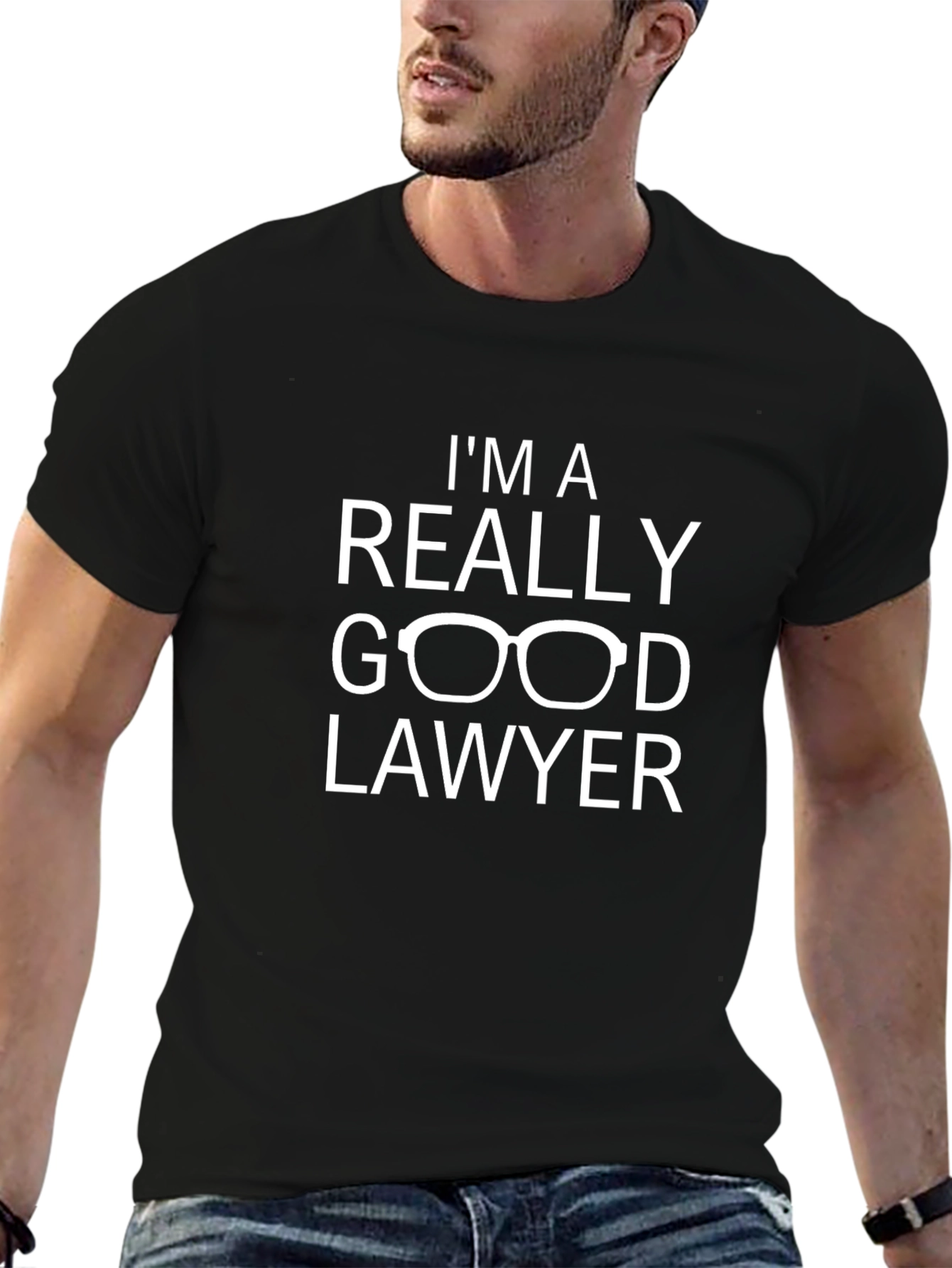 Black I'm a Really Good Lawyer T-Shirt - Funny Law Attorney Tee view 6