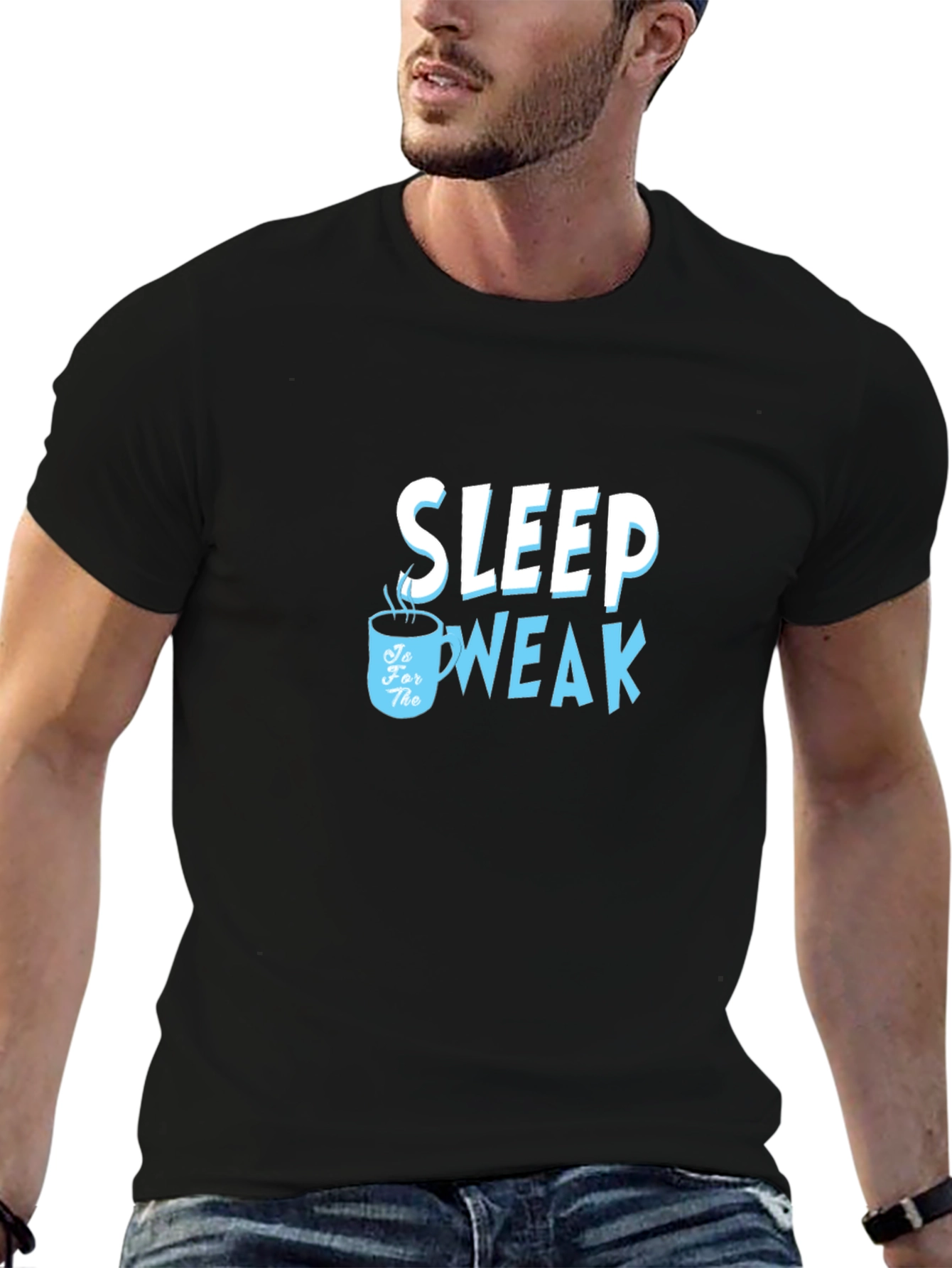 Black Sleep is for the Weak T-Shirt - Coffee Lover Edition view 6