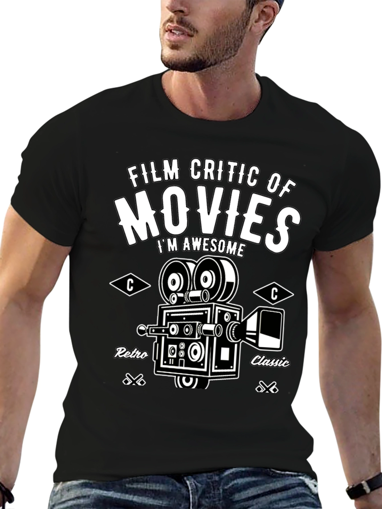 Film Critic Movie T-Shirt - Retro Classic Design - 6