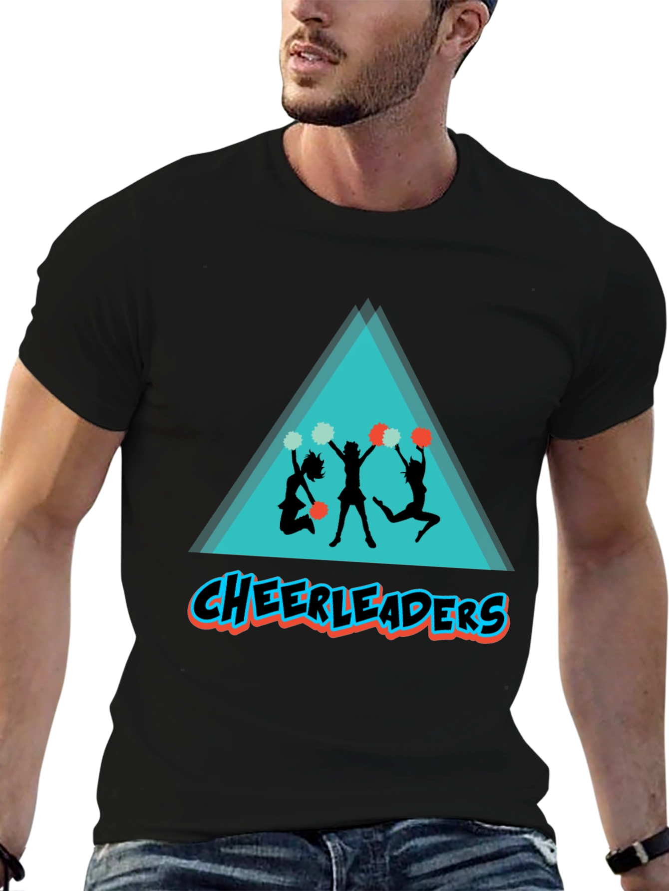 Black Cheerleaders Graphic Tee - Black T-Shirt view 6