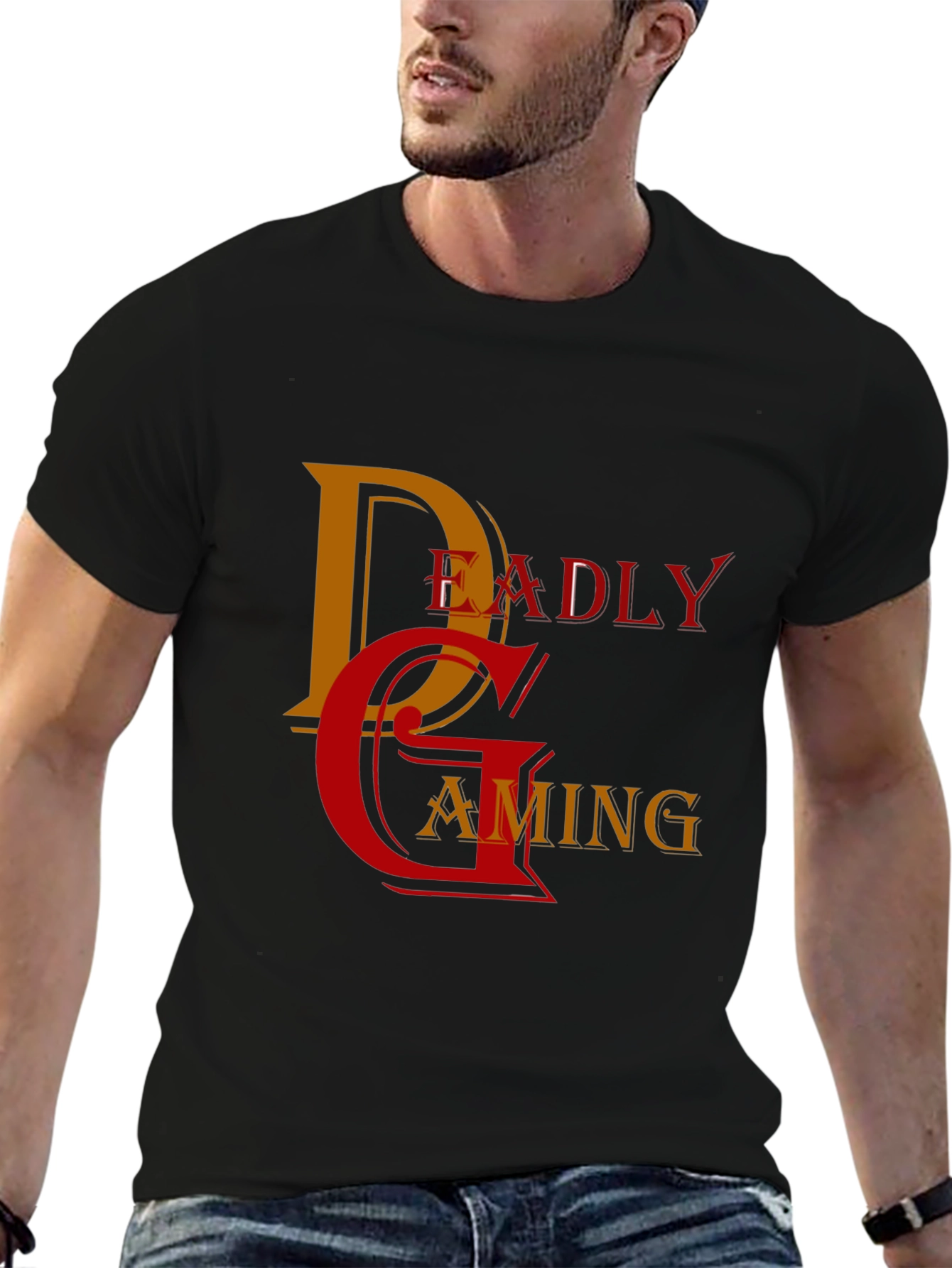 Black Deadly Gaming T-Shirt - Stylish Gamer Apparel view 6