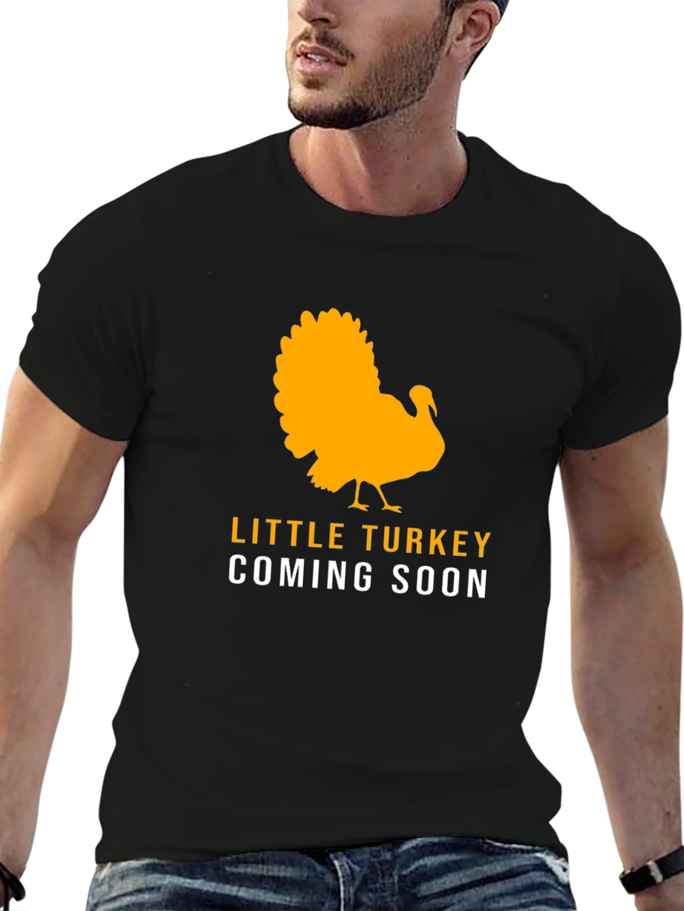 Black Little Turkey Coming Soon Black T-Shirt view 6