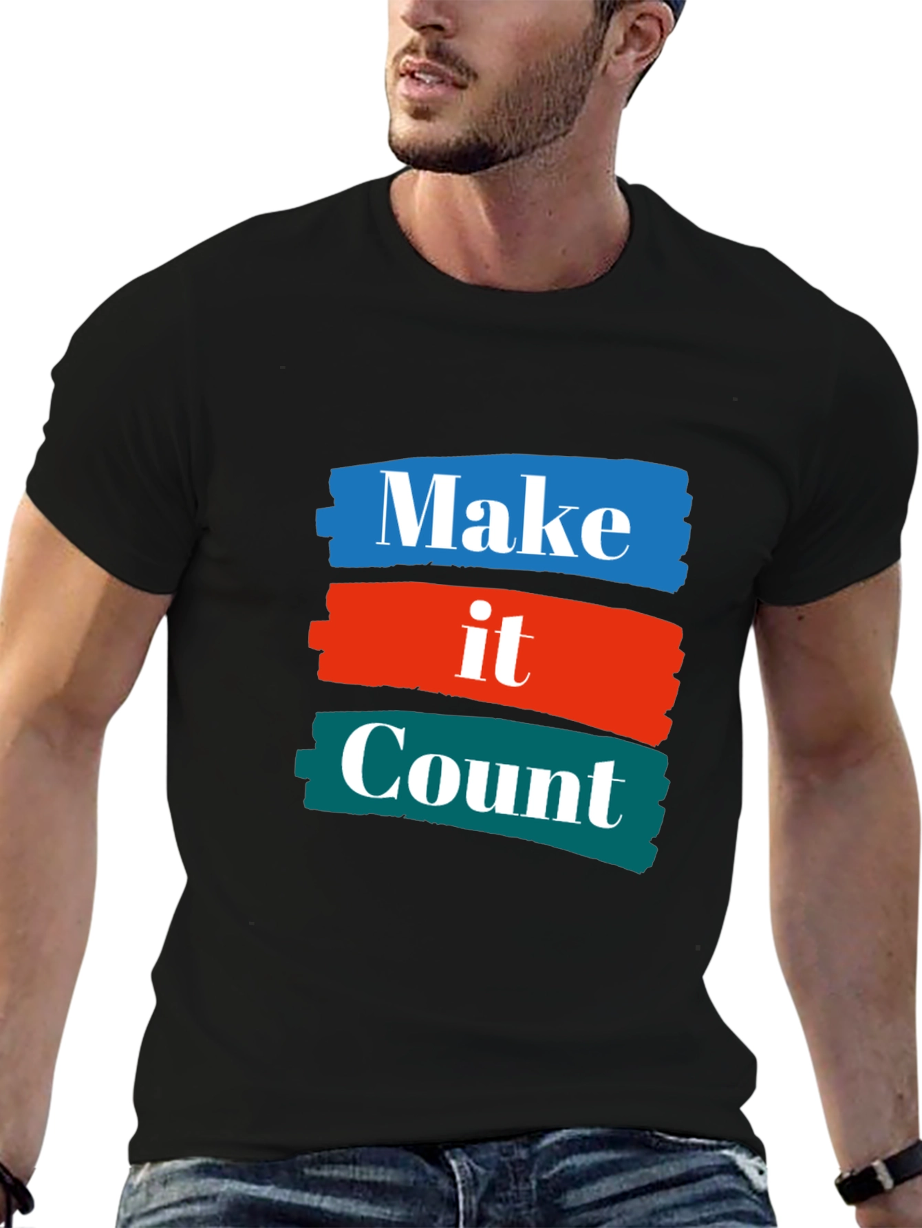 Black Make it Count Graphic T-Shirt view 6