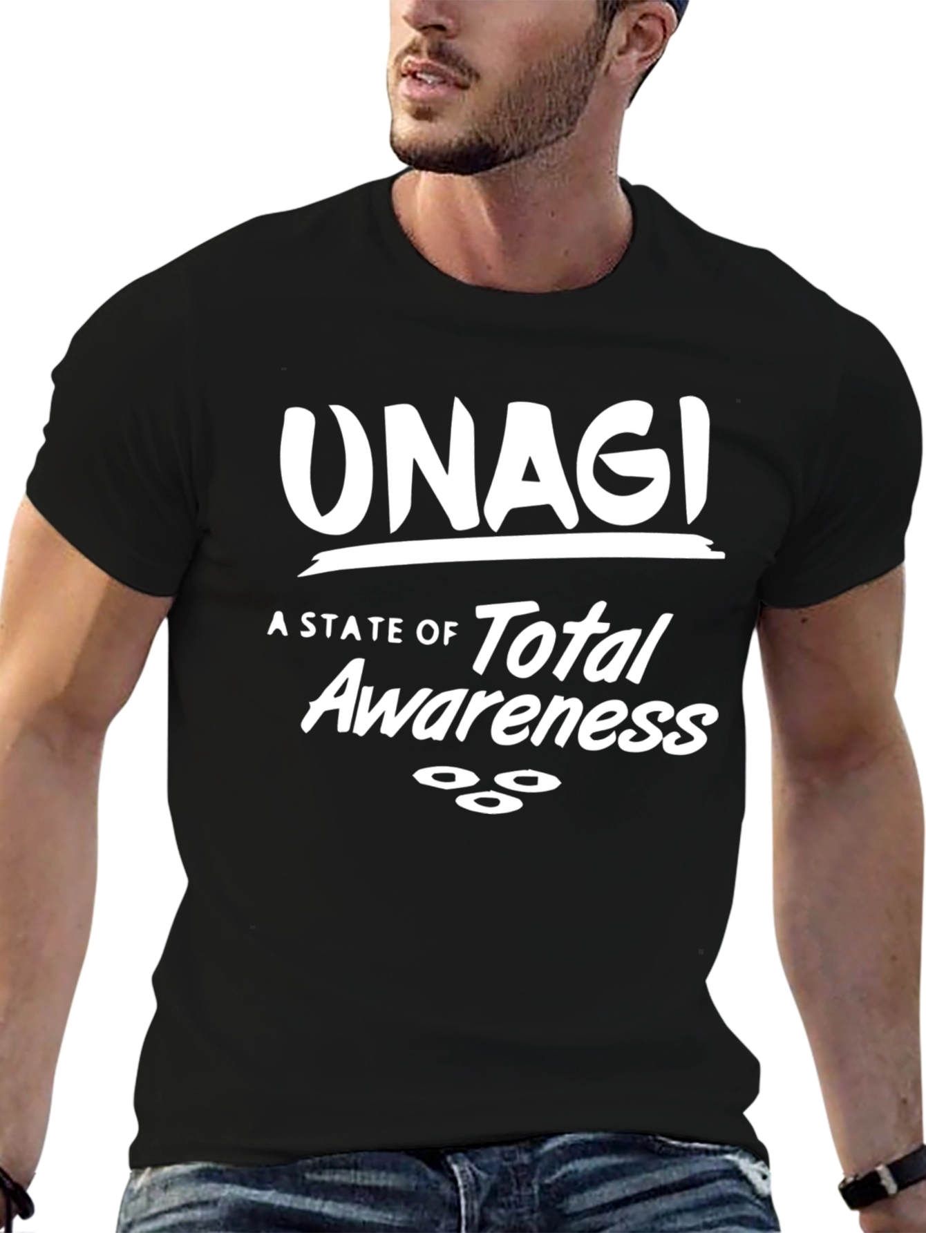 Black Unagi T-Shirt: Total Awareness Tee view 6