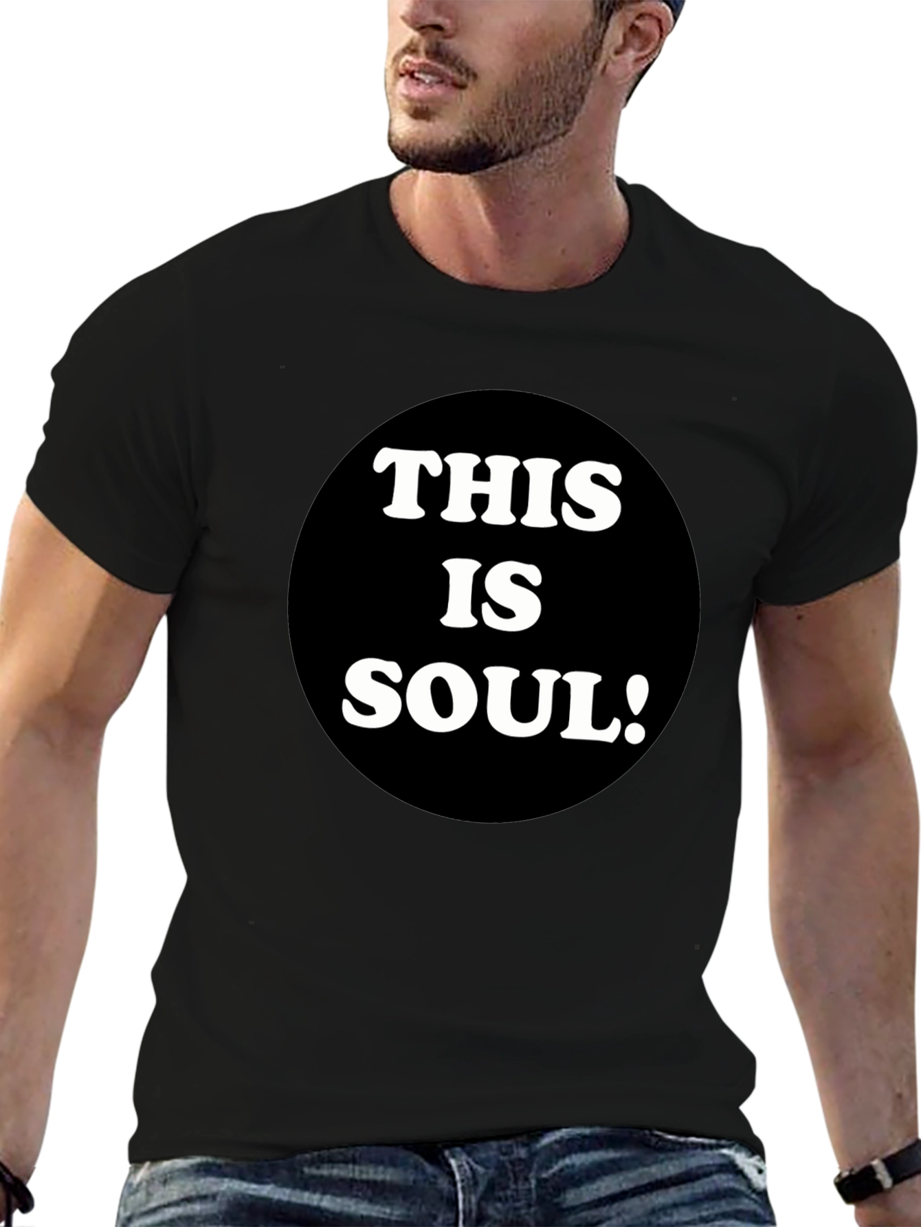 Black This is Soul! Black Graphic Tee view 6