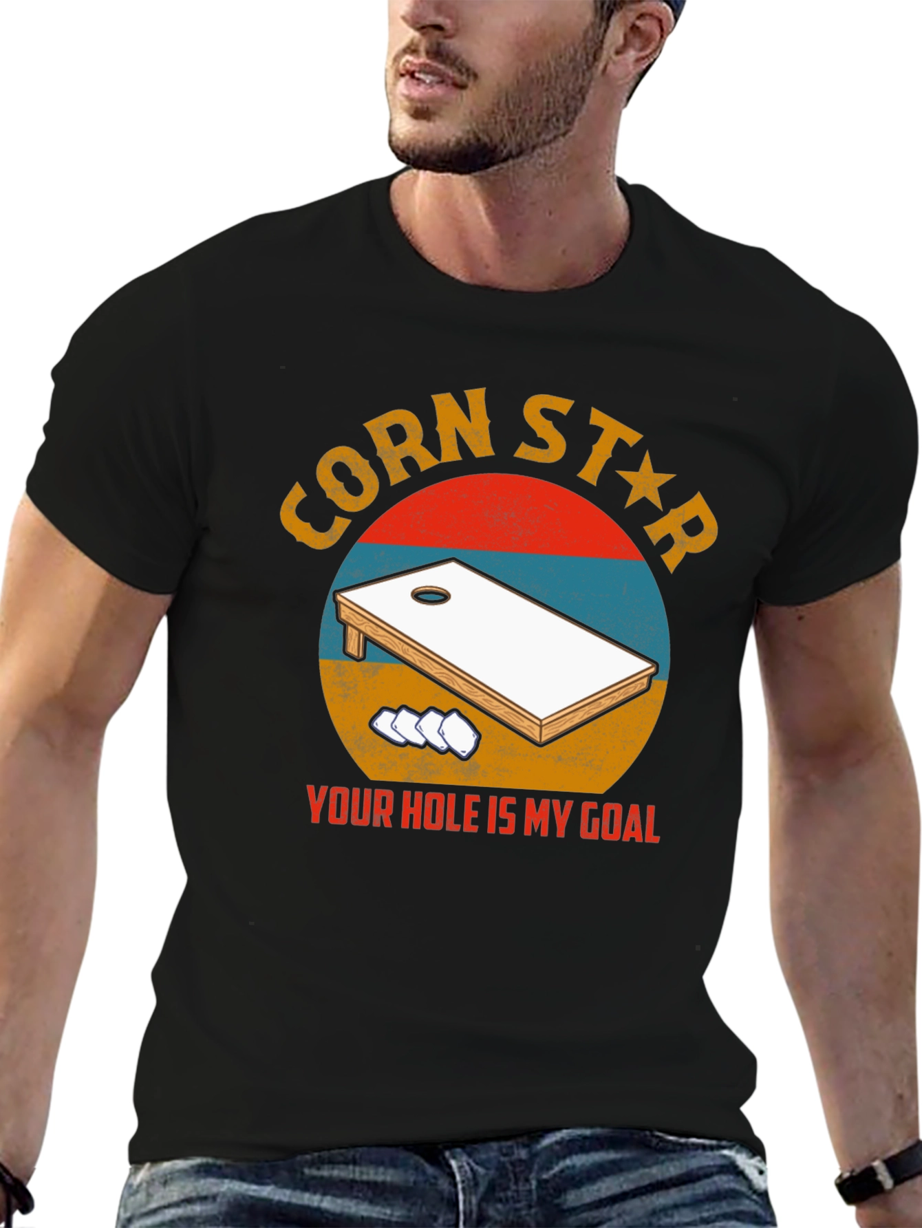Black Corn Star T-Shirt - Your Hole Is My Goal view 6