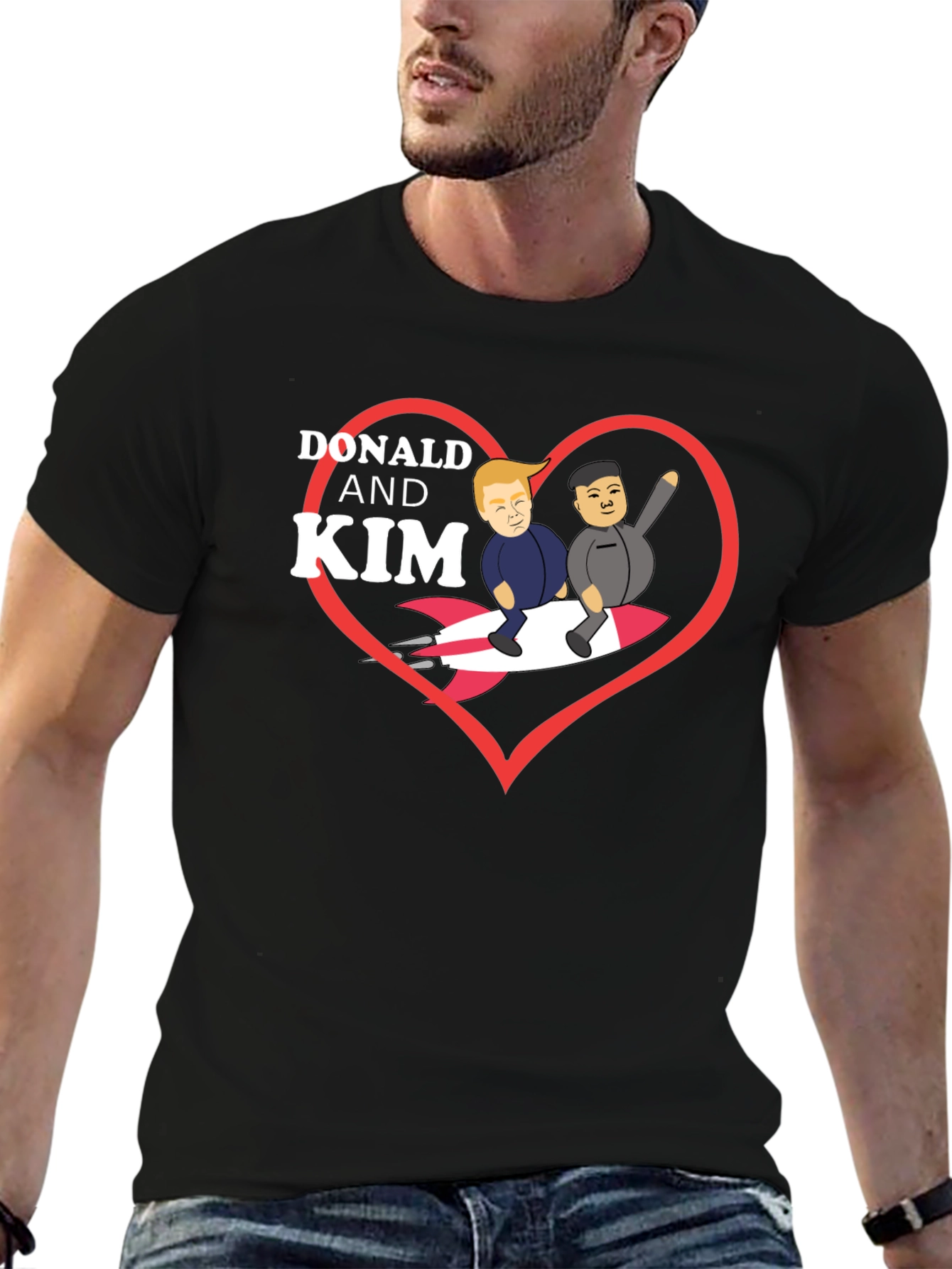 Black Donald and Kim Rocket Ride T-Shirt  view 6