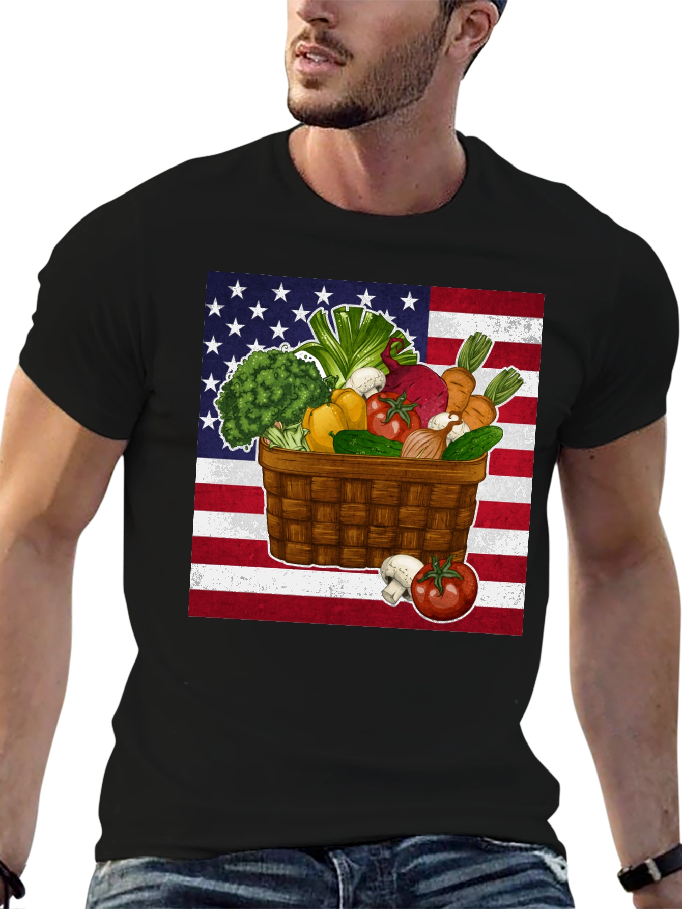 Patriotic Veggie Basket Tee - 6
