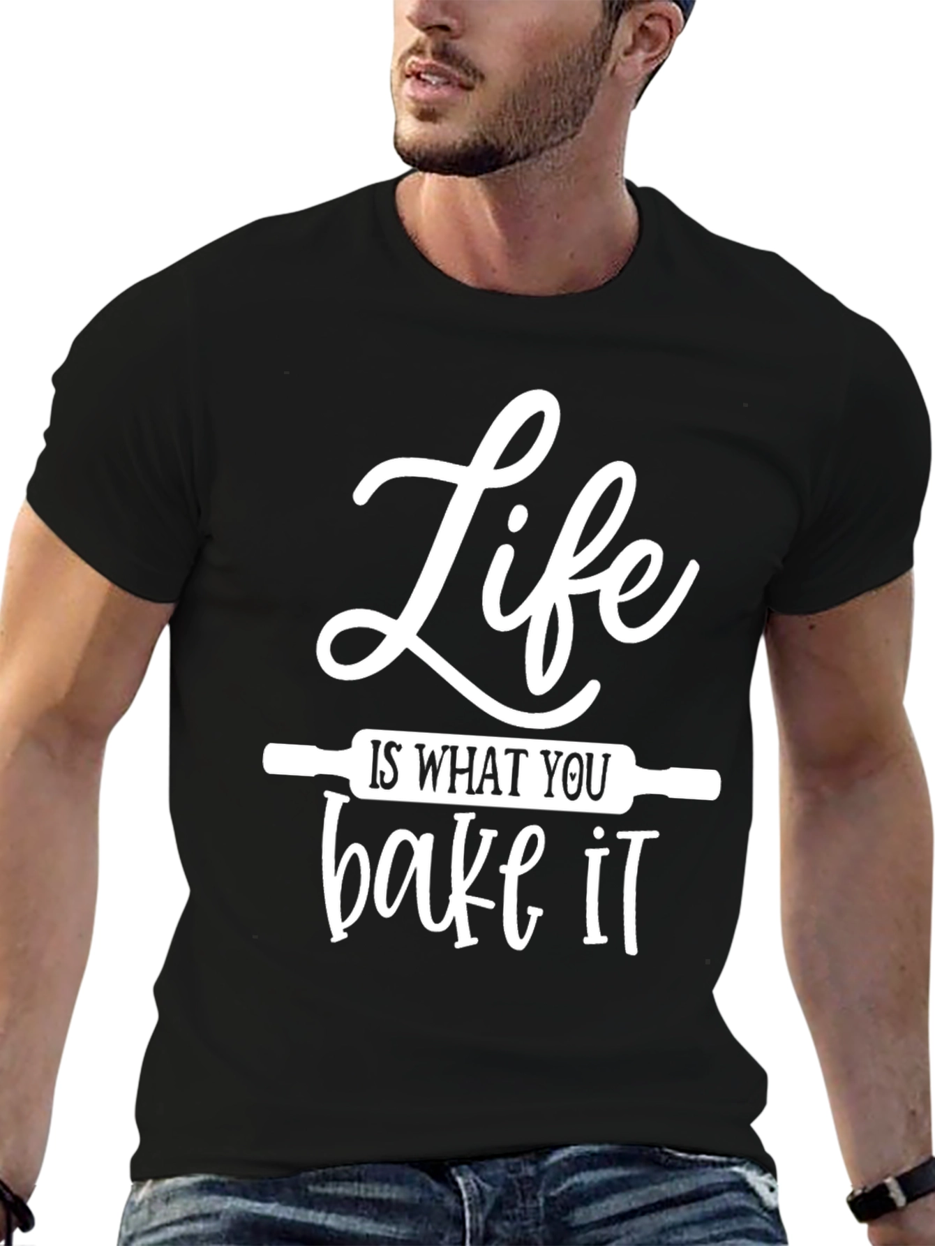 Black Life Is What You Bake It Funny T-Shirt view 6