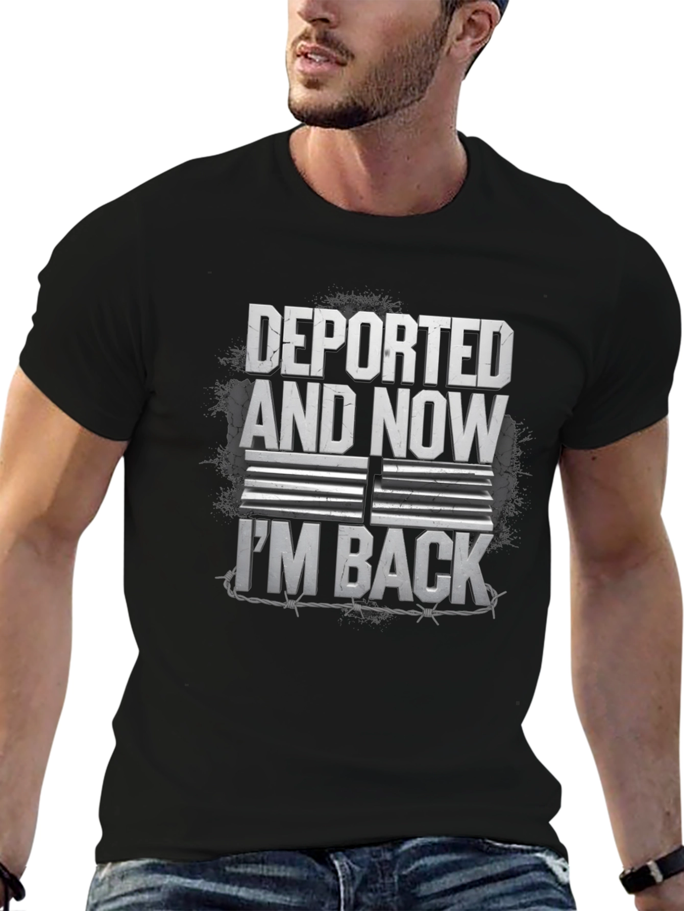 Deported & Now I'm Back Graphic T-Shirt - 6