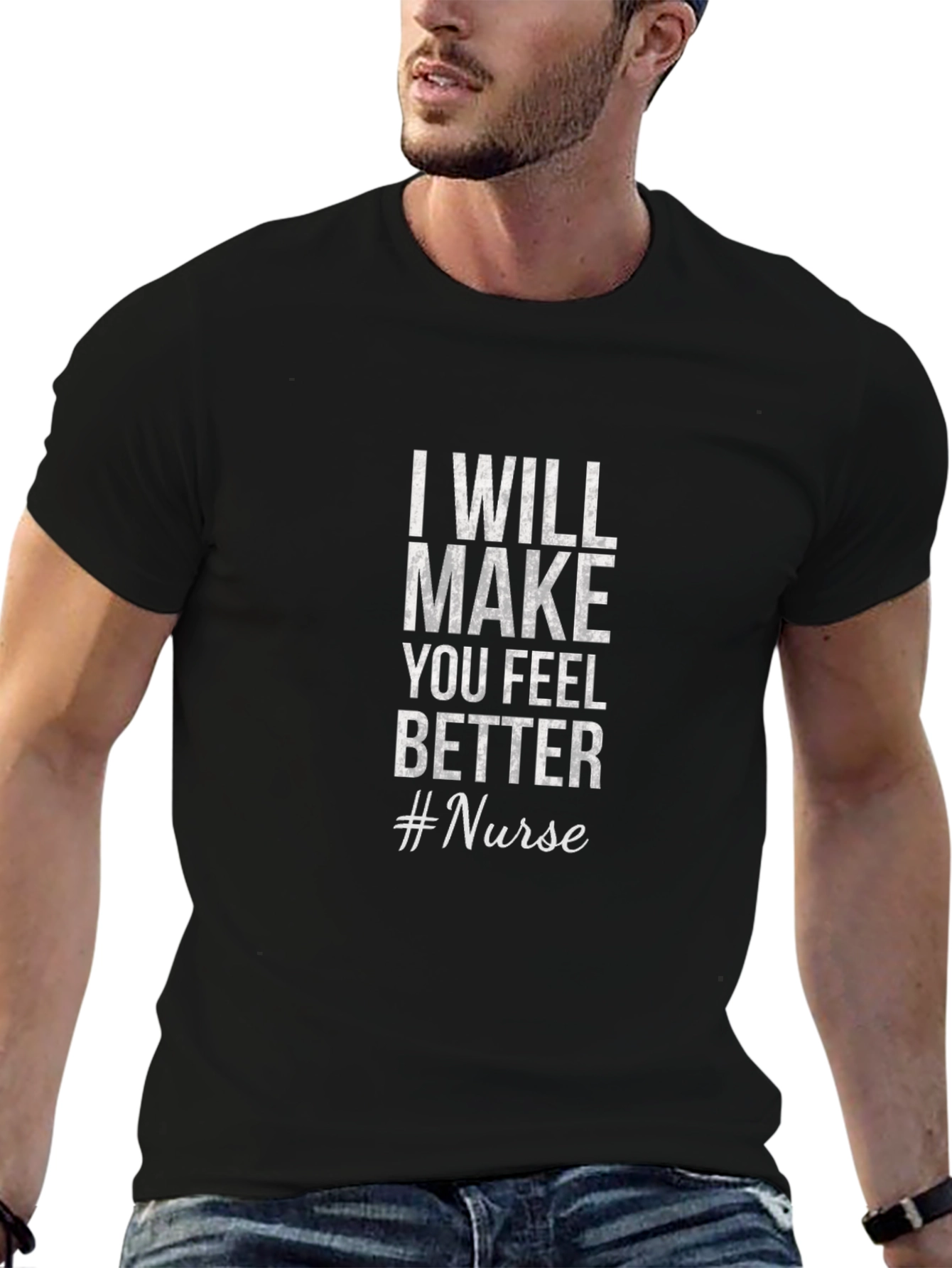 Black Nurse Tee: I Will Make You Feel Better view 6