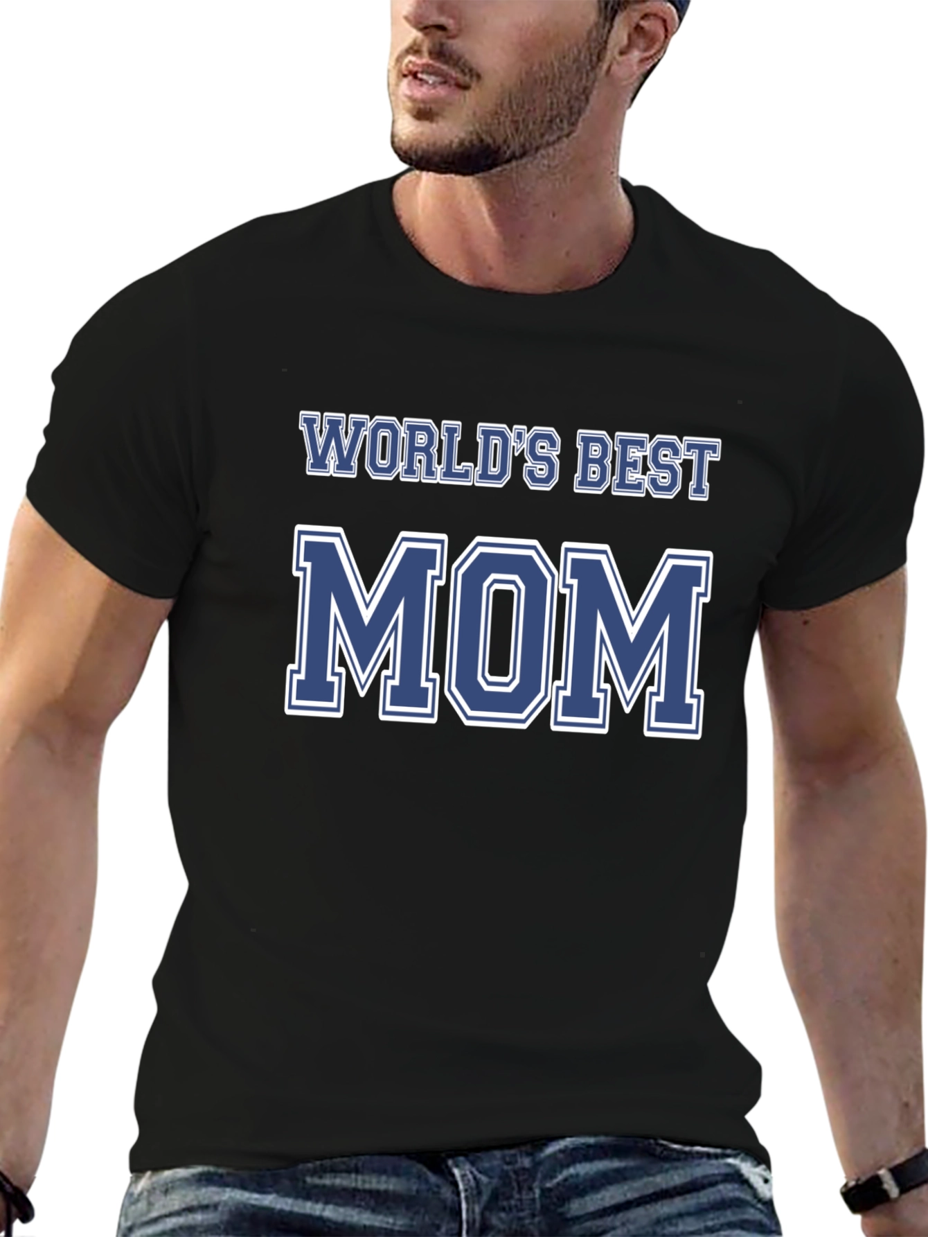 Black World's Best Mom Graphic T-Shirt view 6