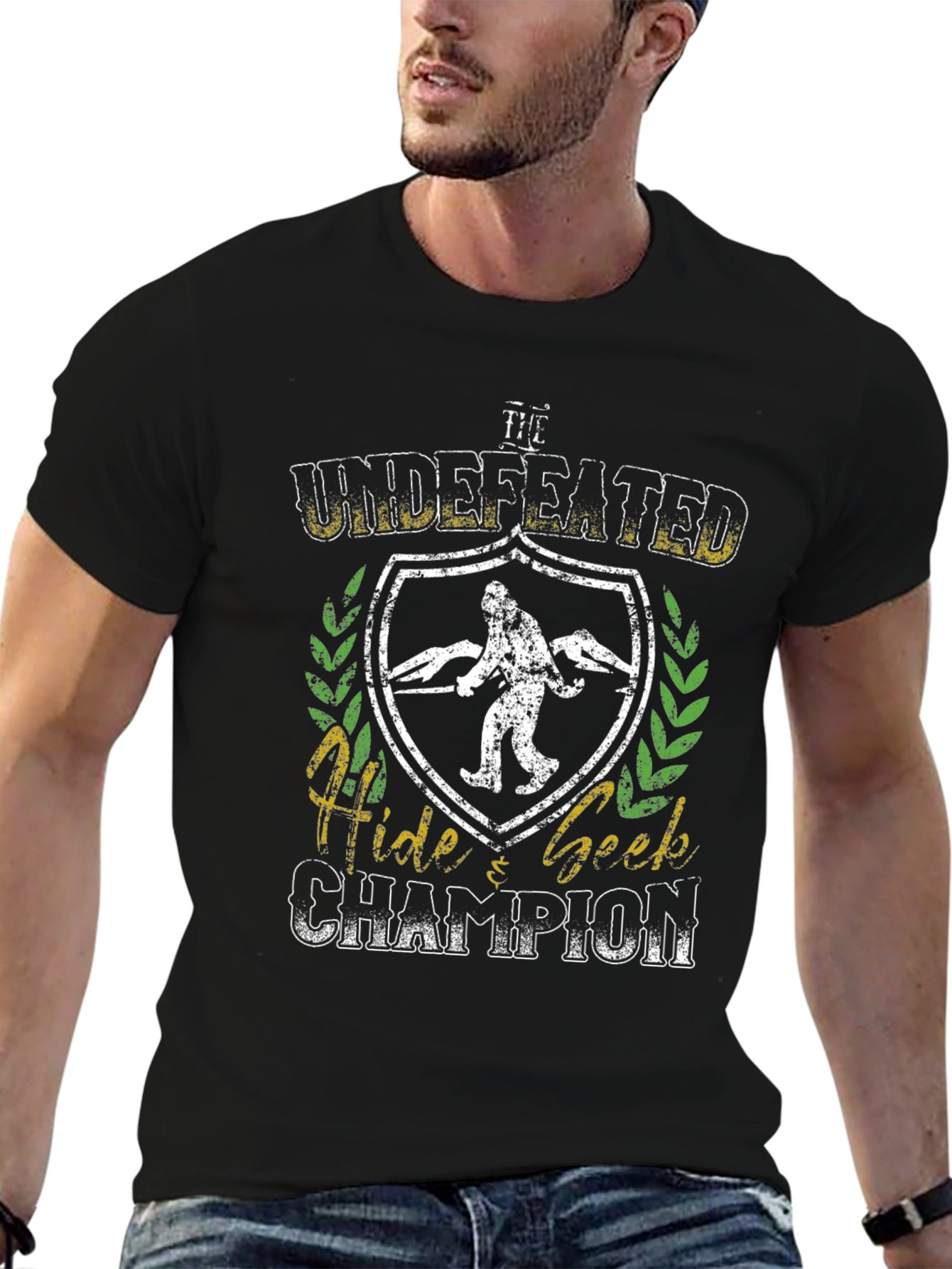 Black Undefeated Hide & Seek Champion T-Shirt view 6