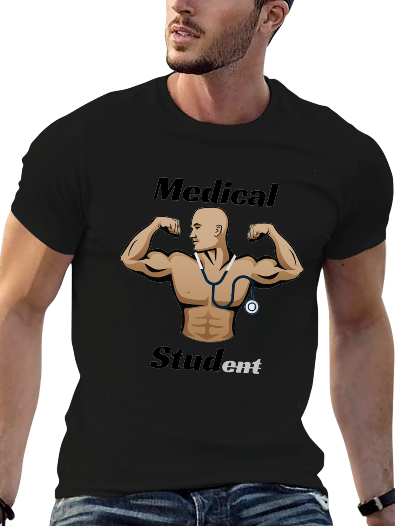 Black Medical Student Flex T-Shirt view 6