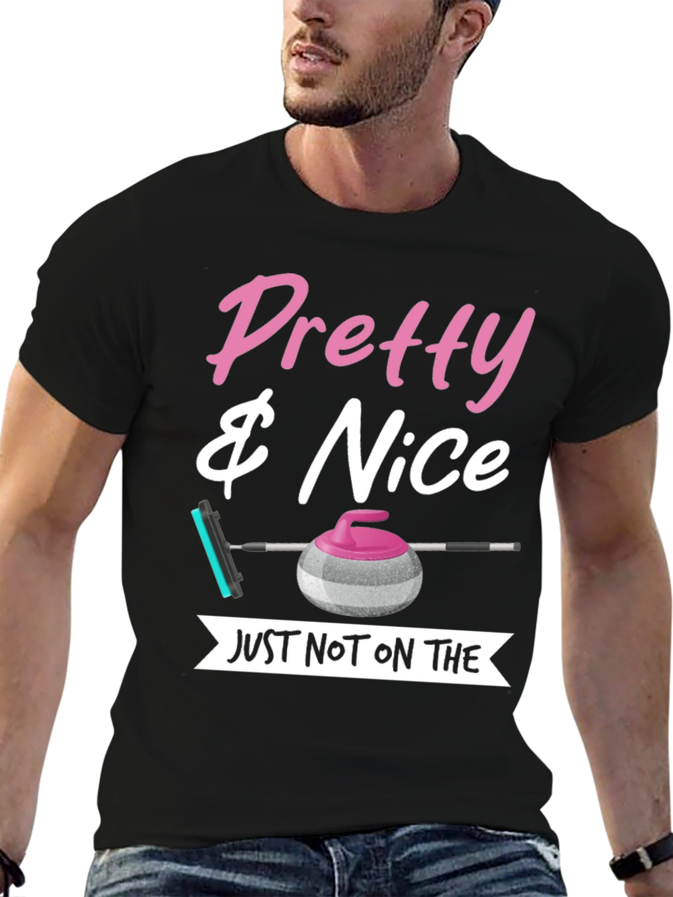 Black Pretty & Nice Curling T-Shirt view 6