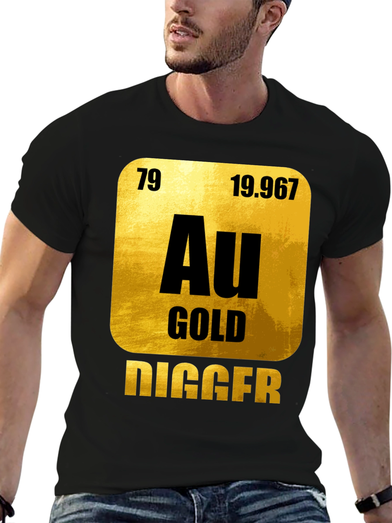 Black Gold Digger Graphic Tee - Element Style view 6