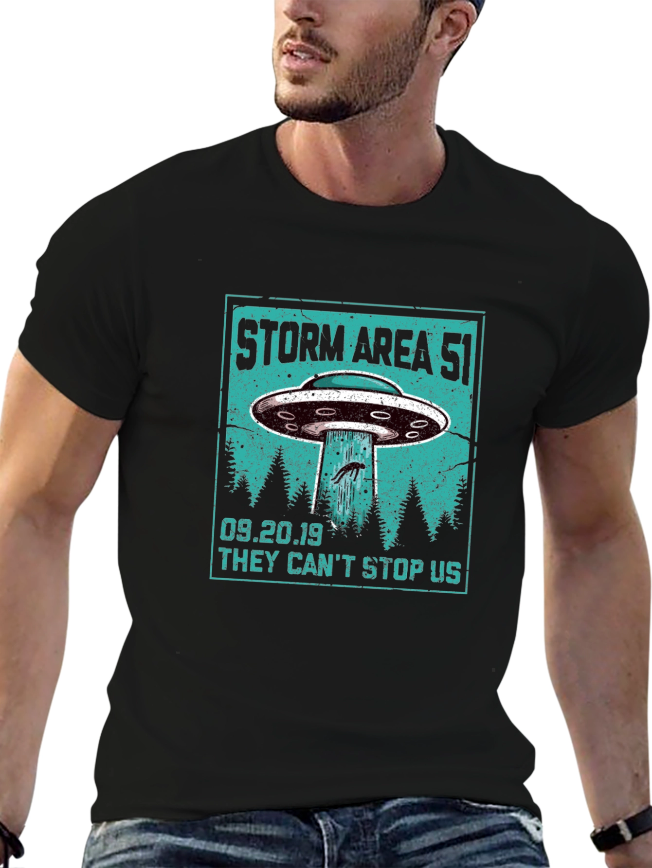 Storm Area 51 UFO Graphic Tee - 6