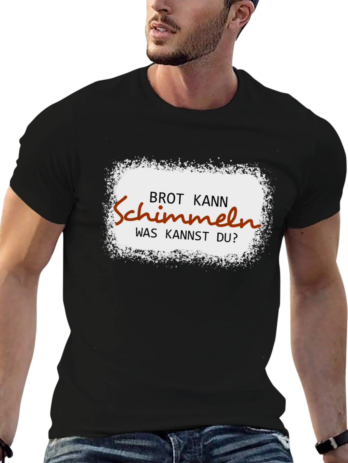 Black Funny German Brot Kann Schimmeln T-Shirt view 6