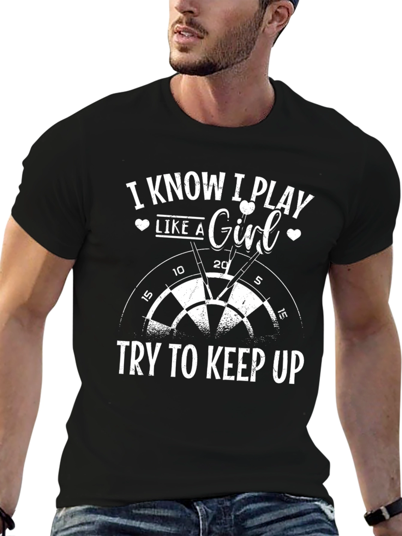 Black I Know I Play Like A Girl T-Shirt view 6