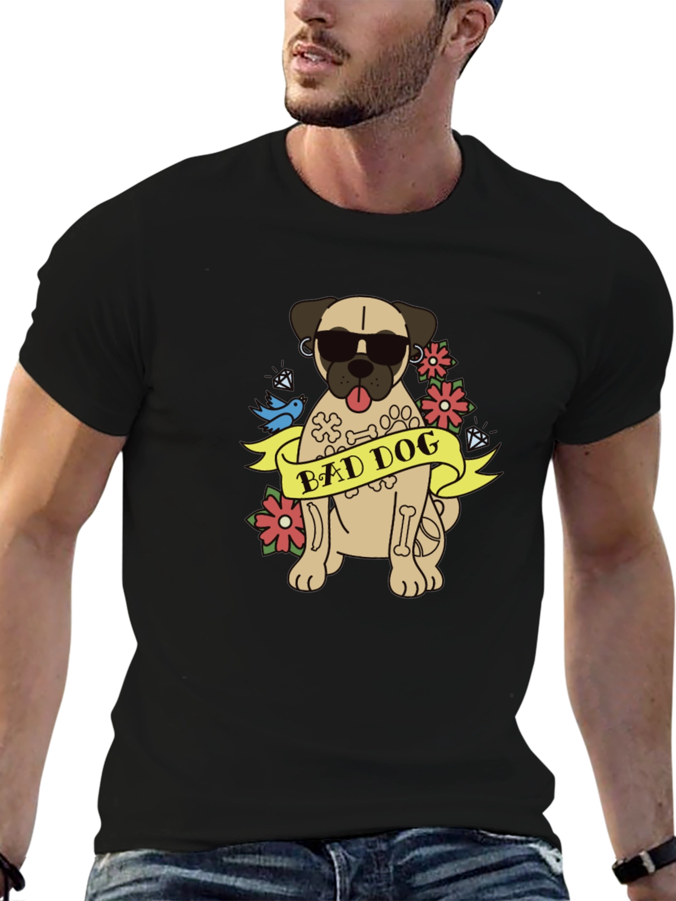 Bad Dog Graphic T-Shirt - 6