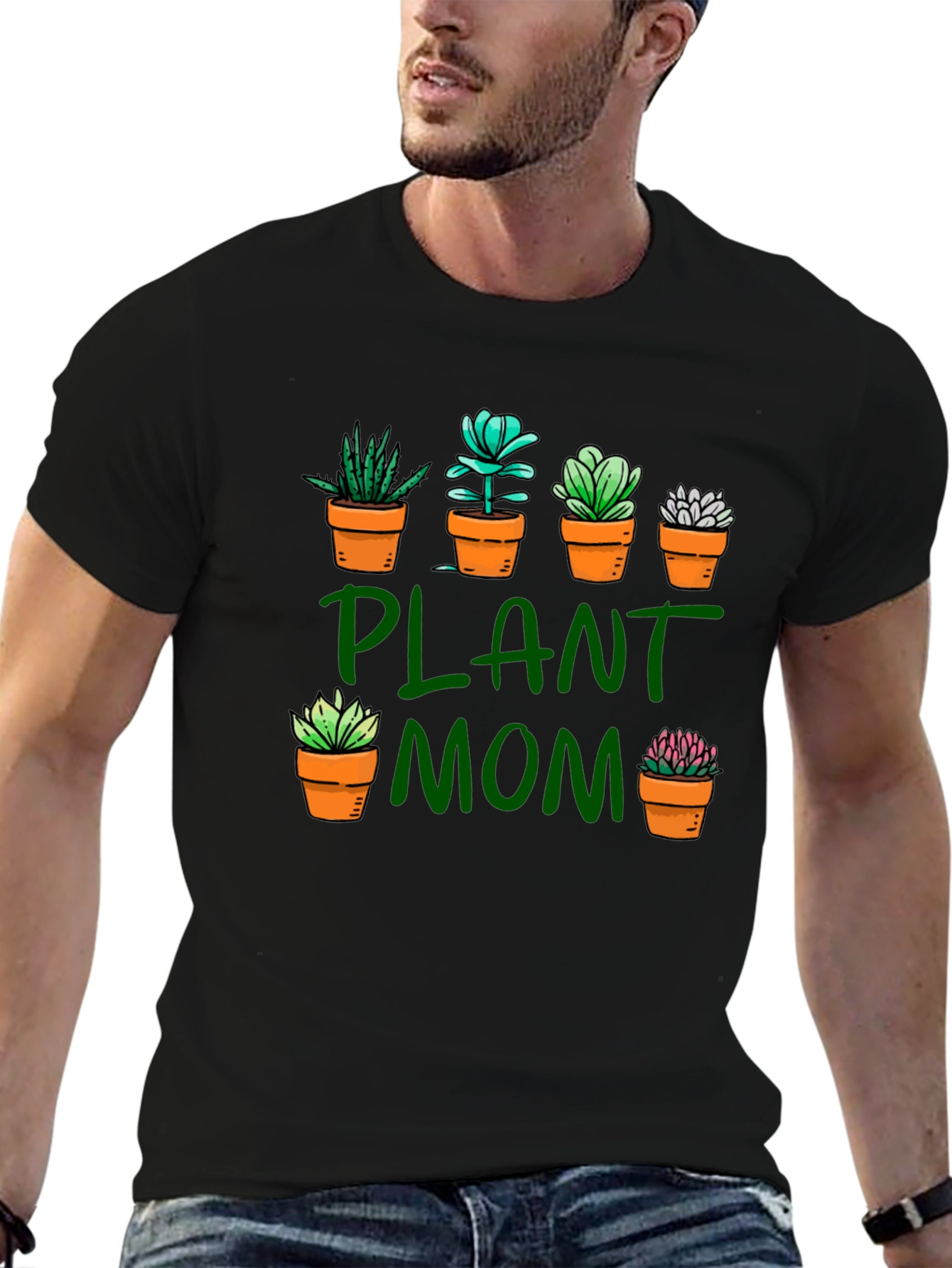 Plant Mom T-Shirt - Succulent Garden Tee - 6