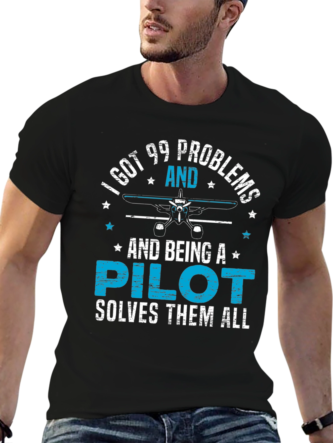 Pilot Problems Funny T-Shirt | Aviation Tee - 6