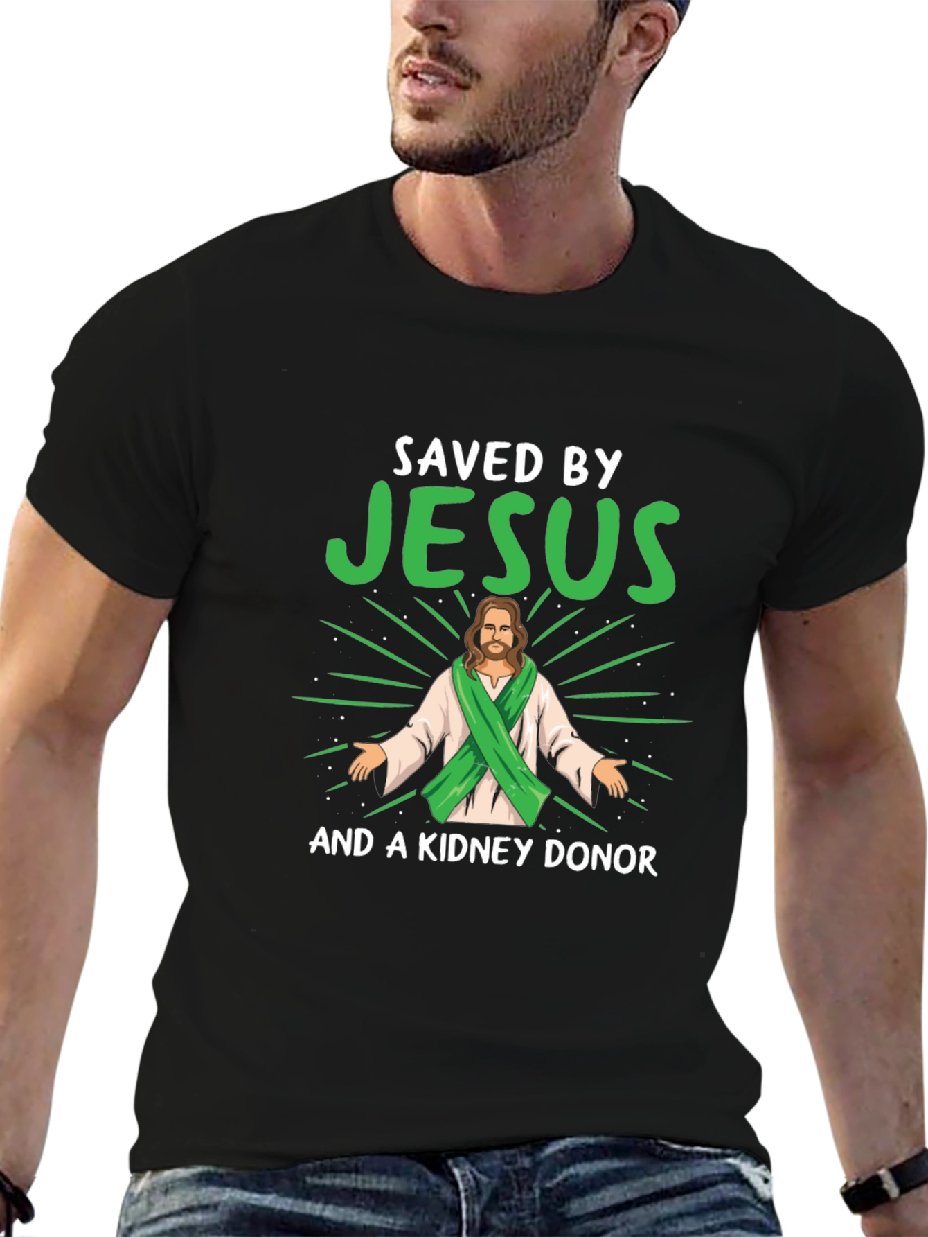 Saved By Jesus & Kidney Donor T-Shirt - 6